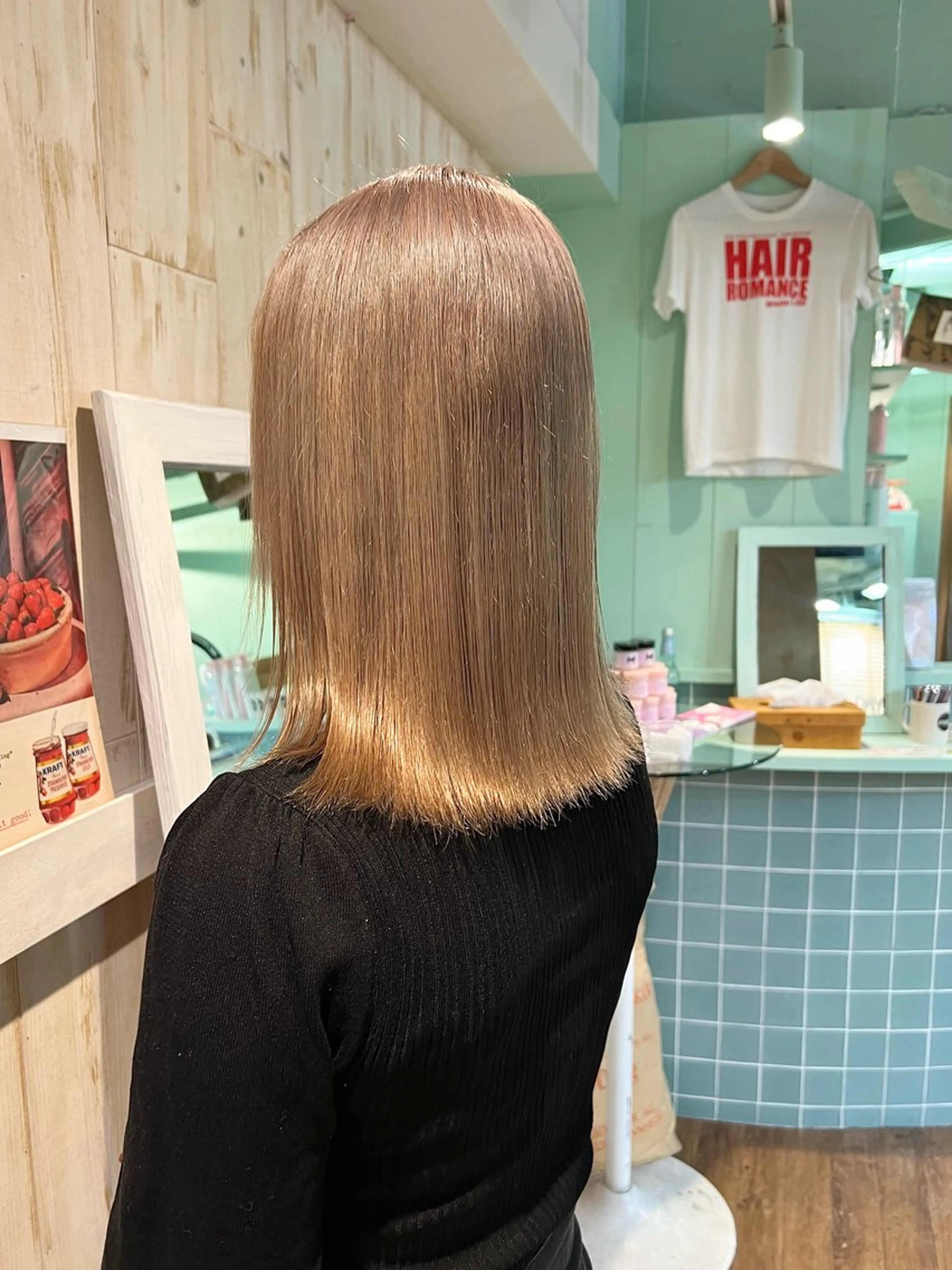 セミロング カラー 顔周りカット/ボブ/ ツヤ髪/coconaのヘアスタイル