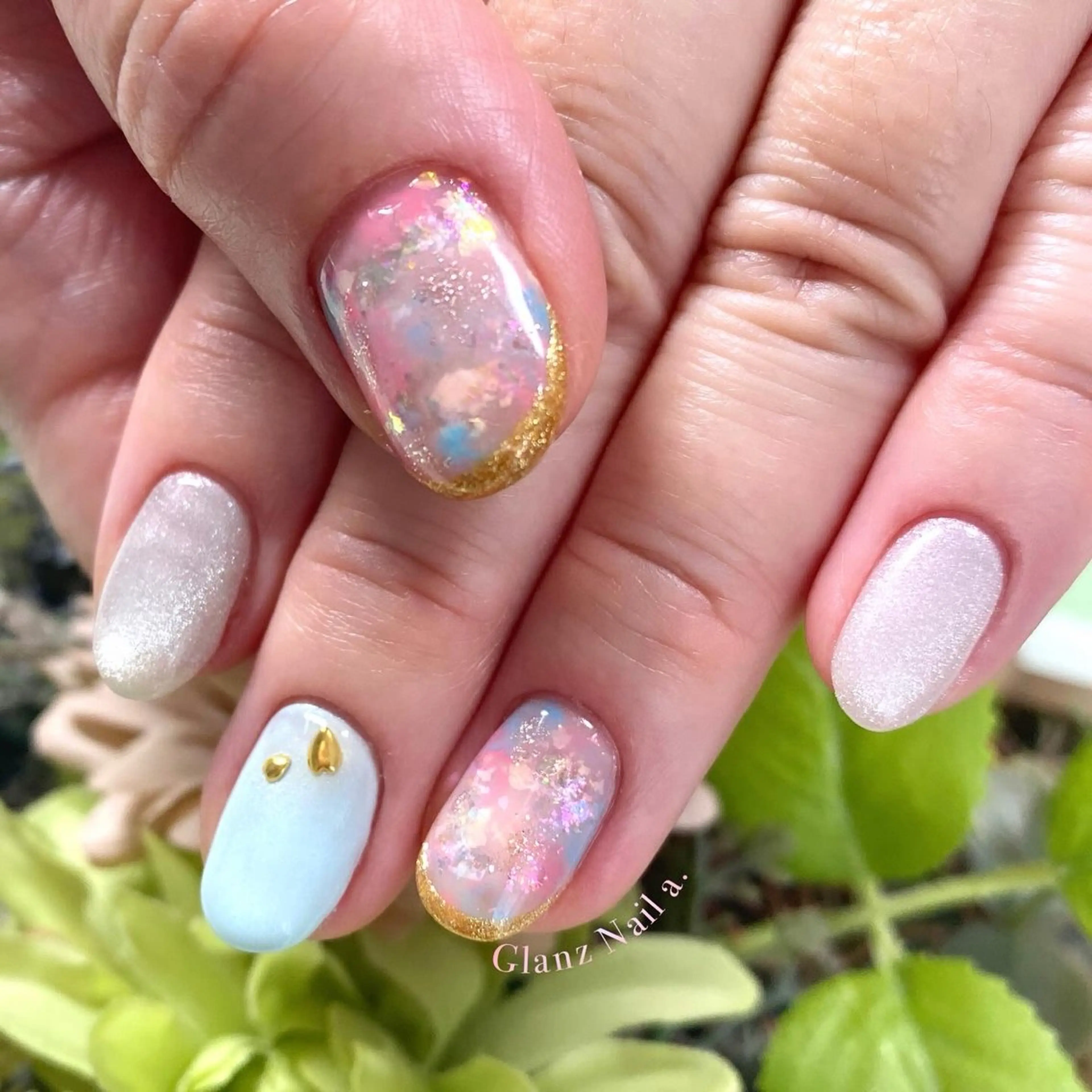 ネイル 春ネイル Glanz  Nail aのネイルデザイン