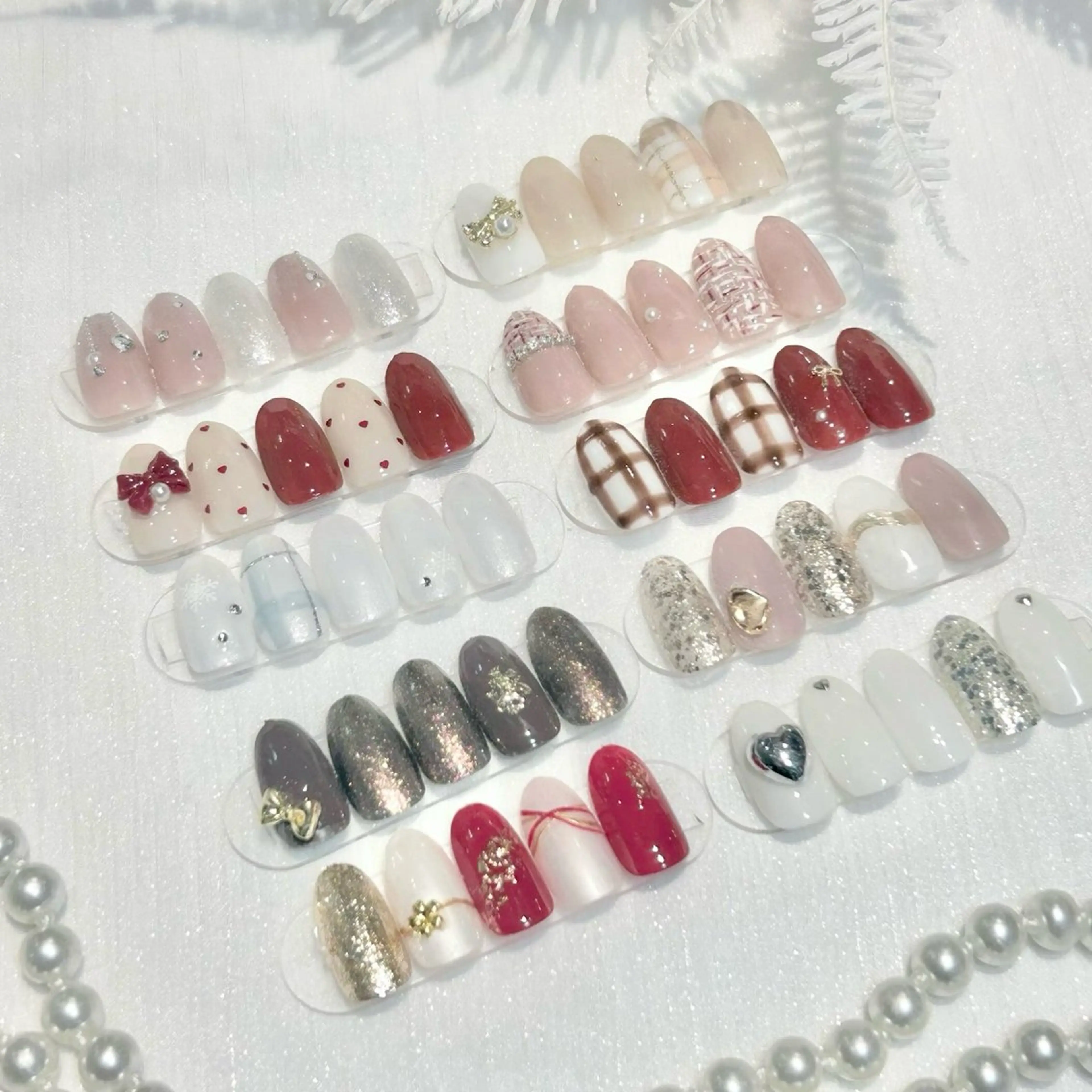 🔰口コミ記入必須【Jr.】HAND⭐️オフなし⭐️🩵❄️冬限定ネイル❄️🩵の写真