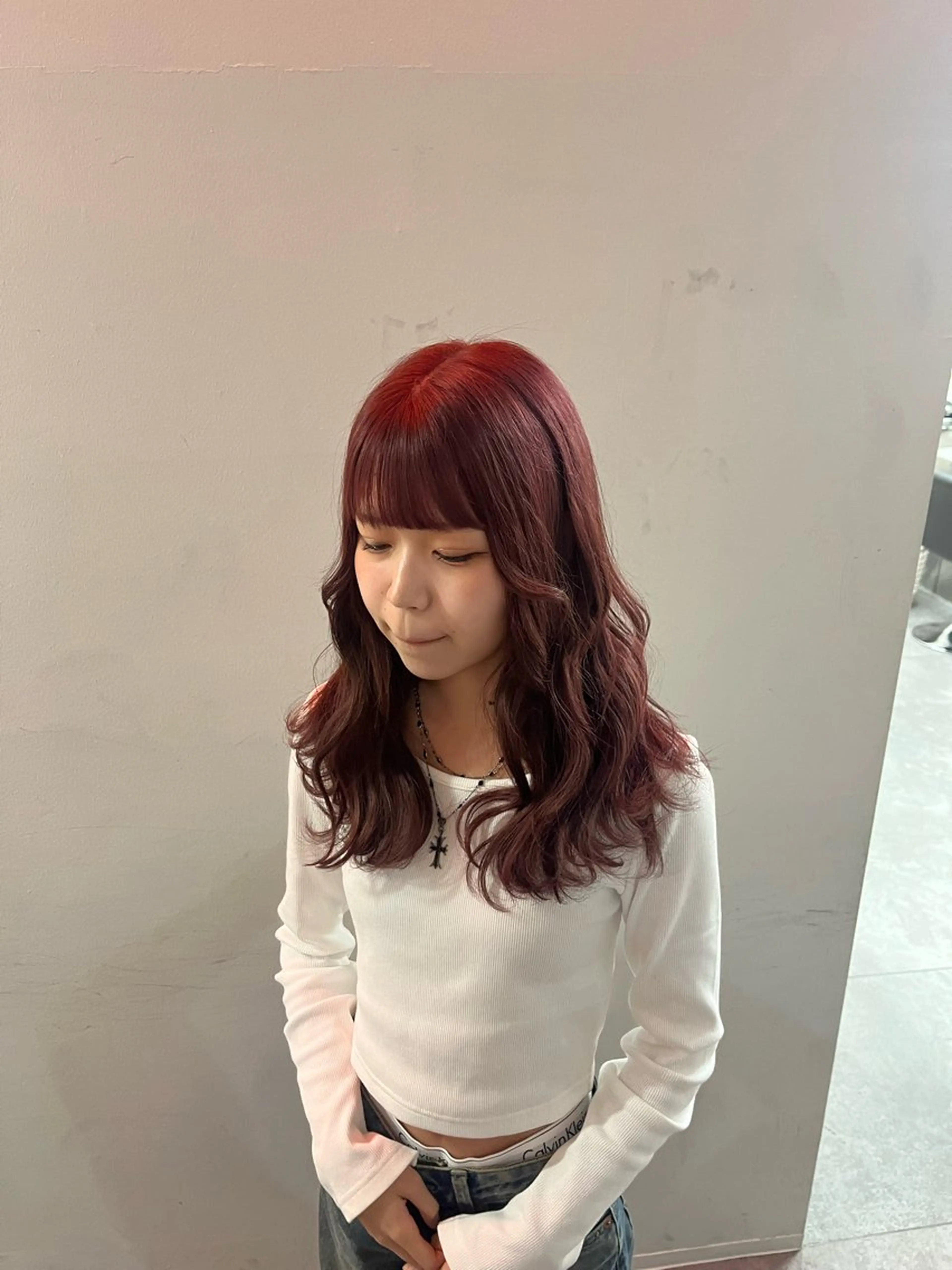 カット＋ダブルカラー（ブリーチなし）　ブリーチなしで最大限まで明るくします✨の写真