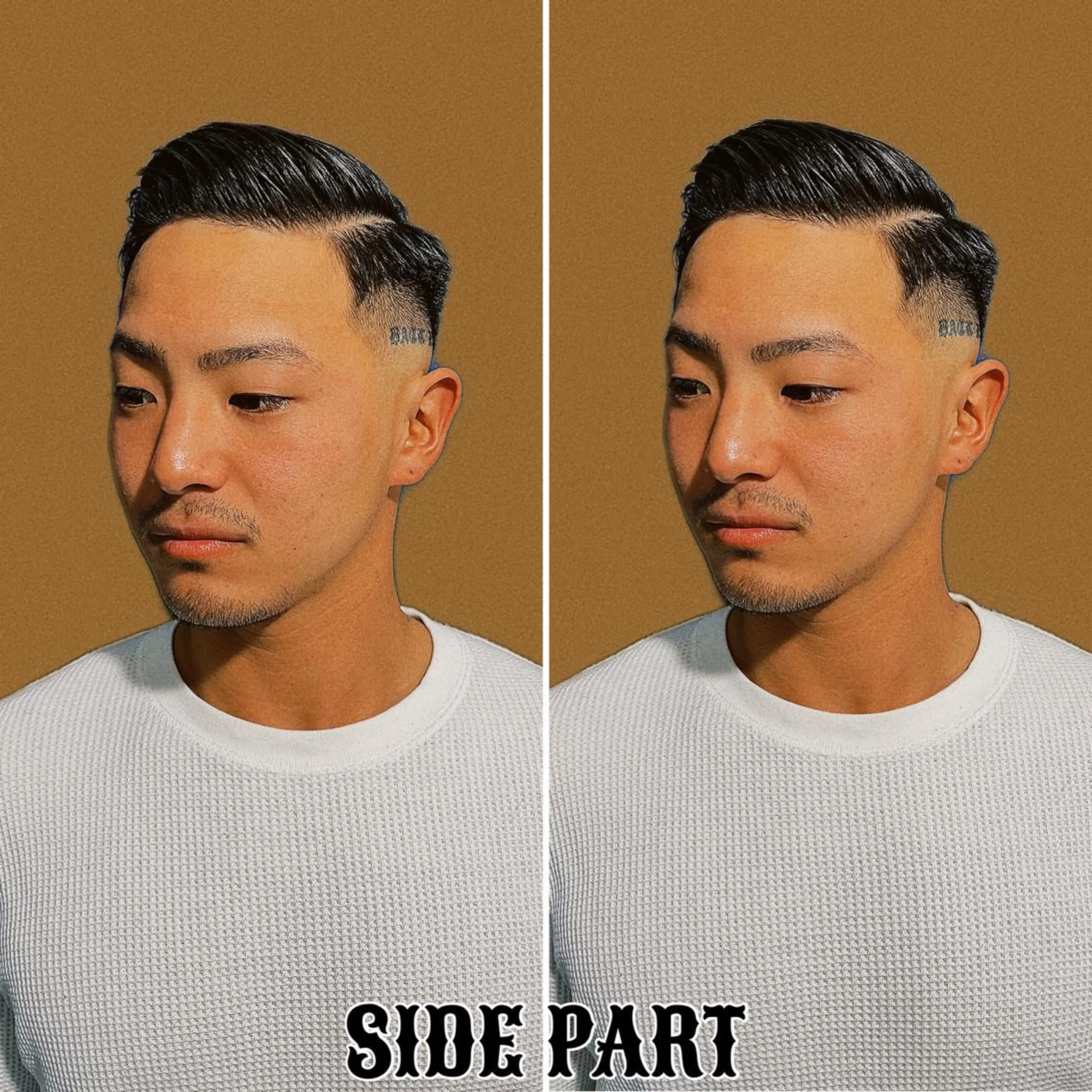 ショート カラー パーマ メンズ フェードカット メンズハイトーン メンズパーマ ハイトーンカラー &CREW スタッフのヘアスタイル