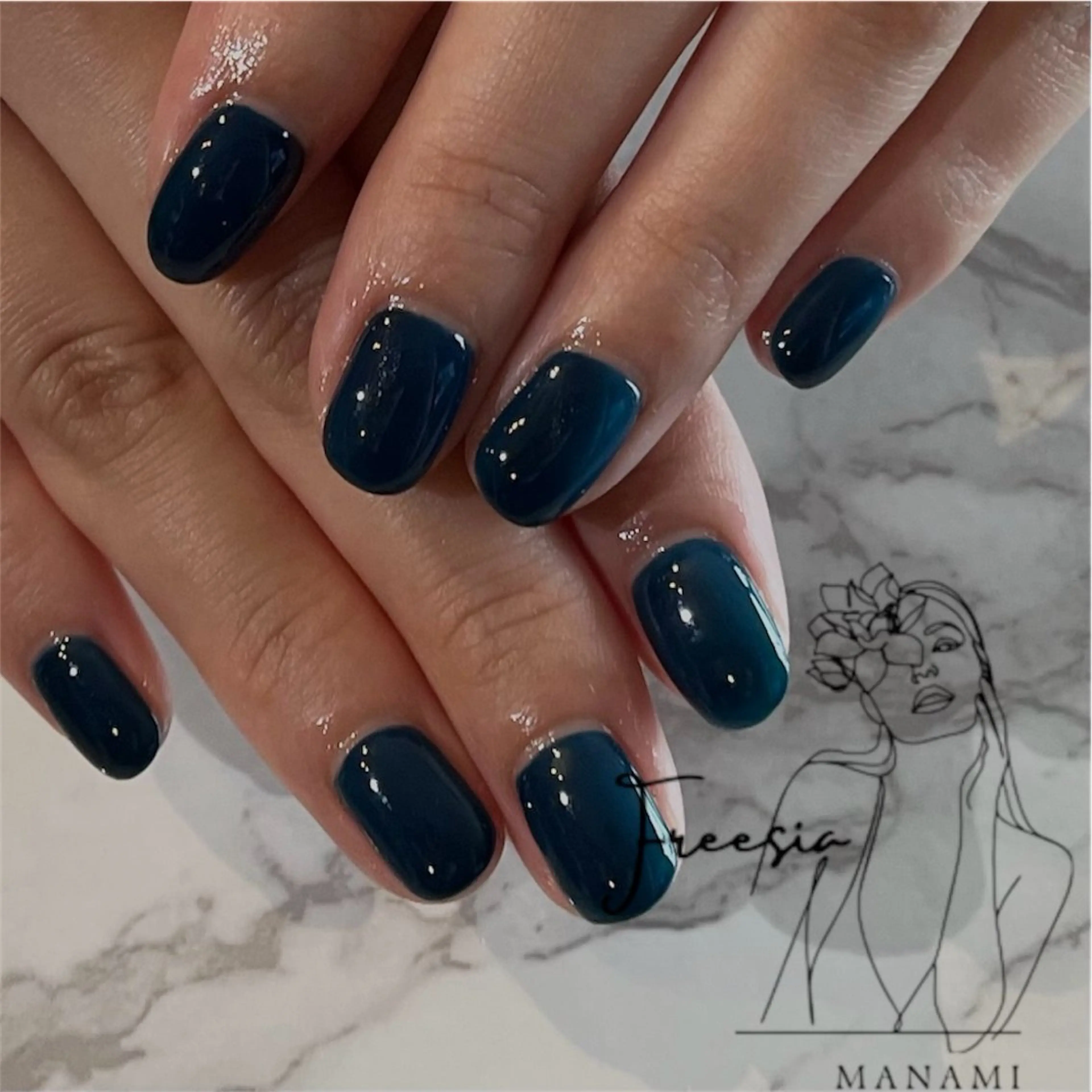 ネイル ワンカラーネイル ハンドネイル freesia Manamiのネイルデザイン