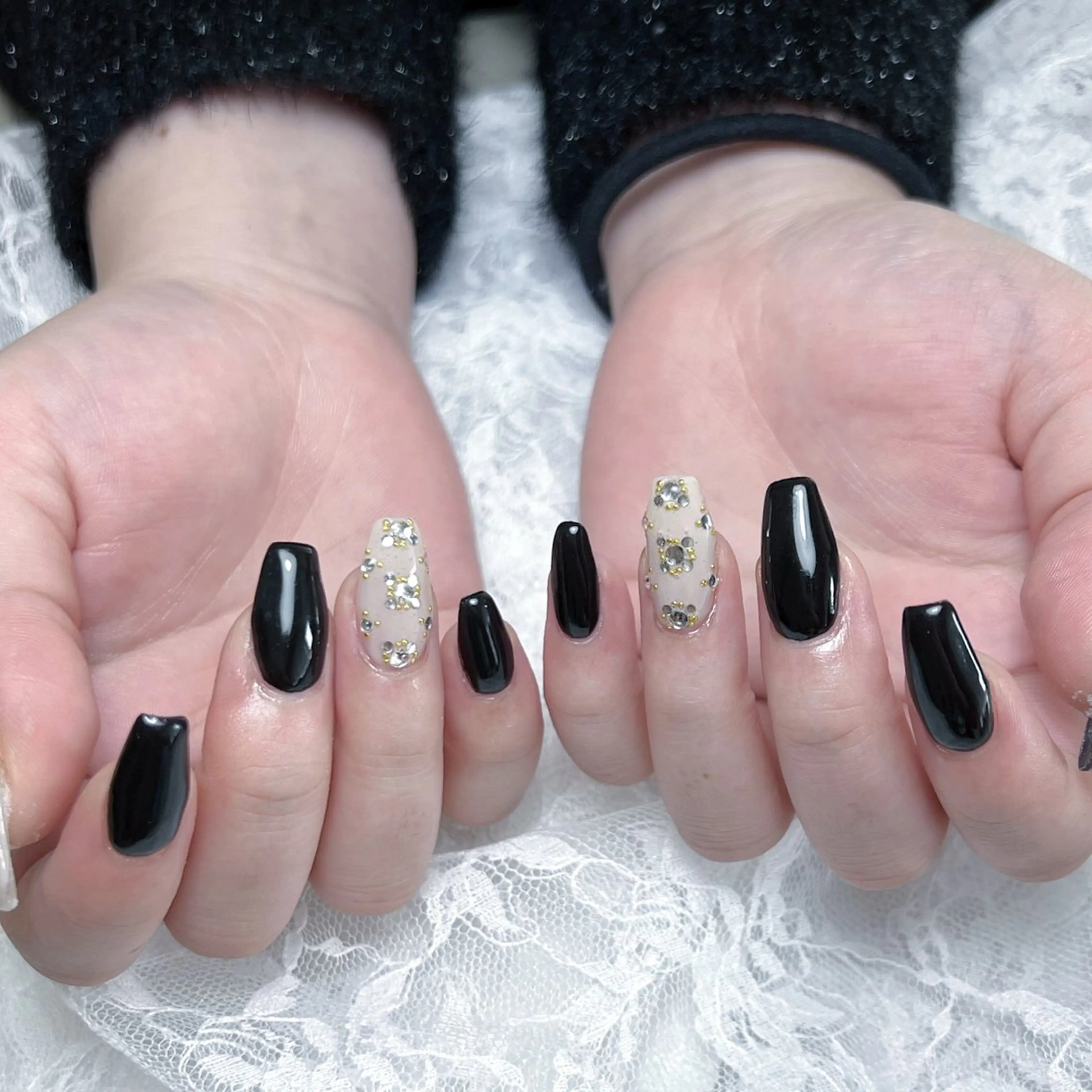 ストーンアート2本💎(オフ込)の写真