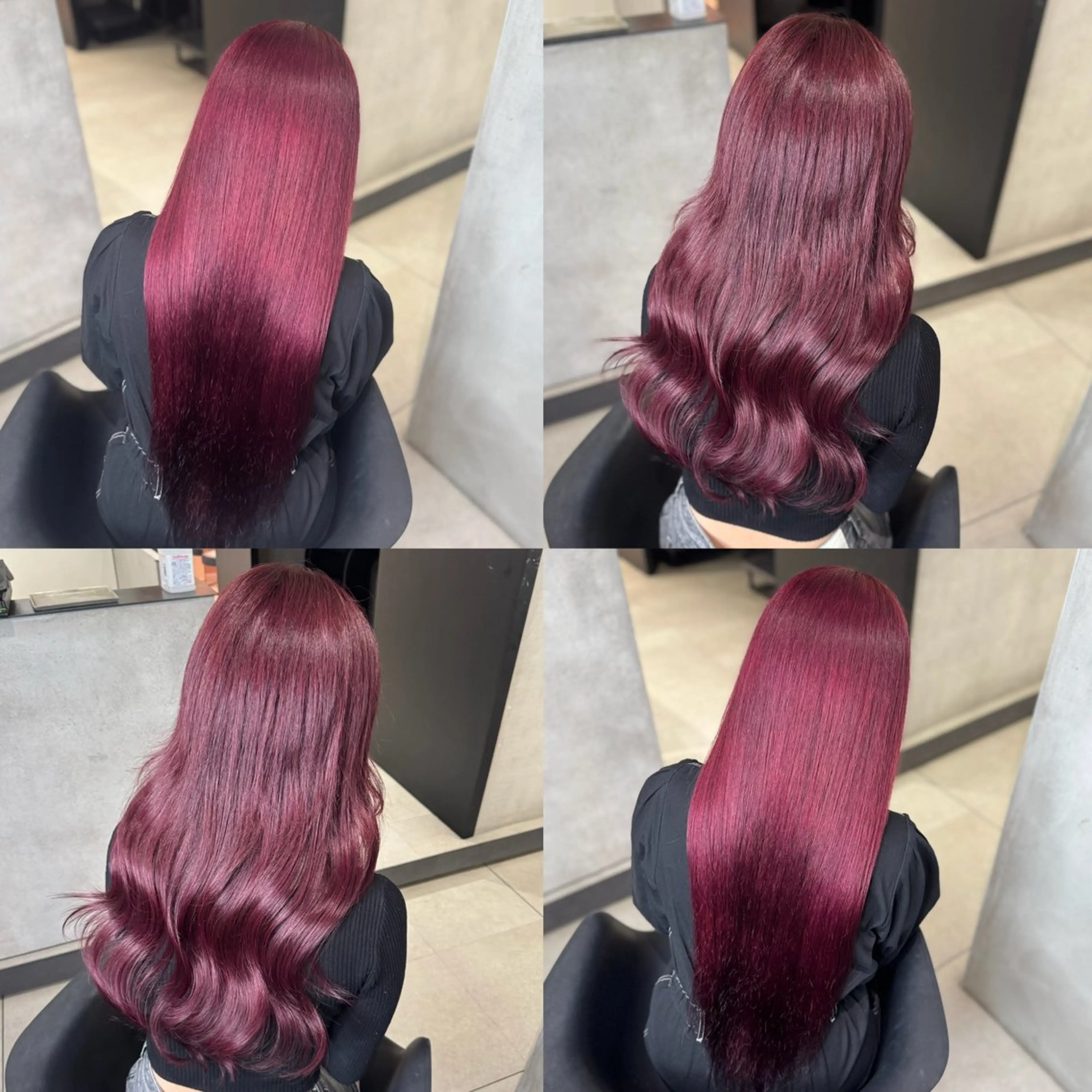 【ケアブリーチ1回 赤髪❤️🌹】保湿艶トリートメント付き‼️ロング料金なし‼️の写真