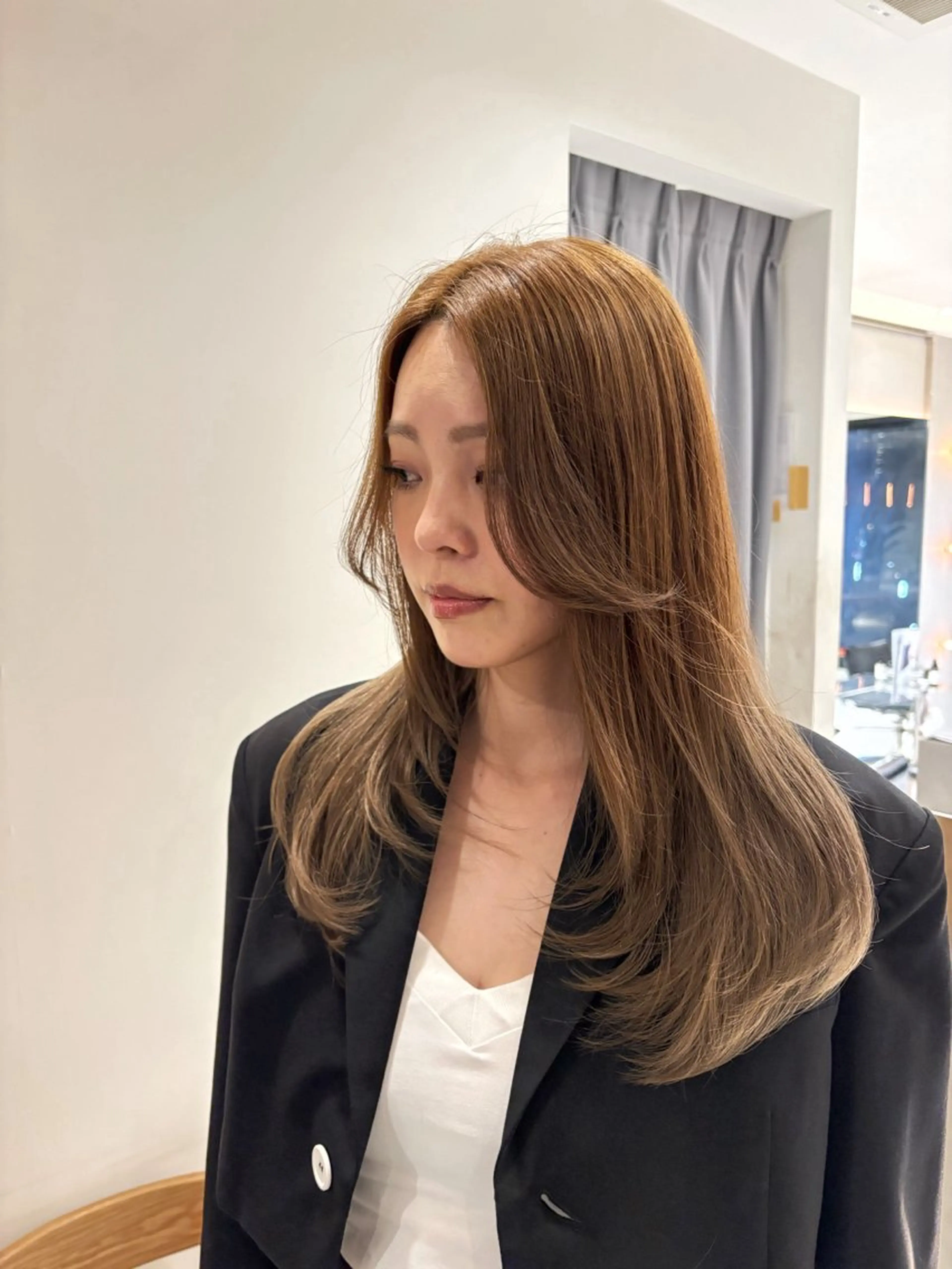 ロング カラー ヘアアレンジ 艶髪/レイヤーカット 🐣misakiのヘアスタイル