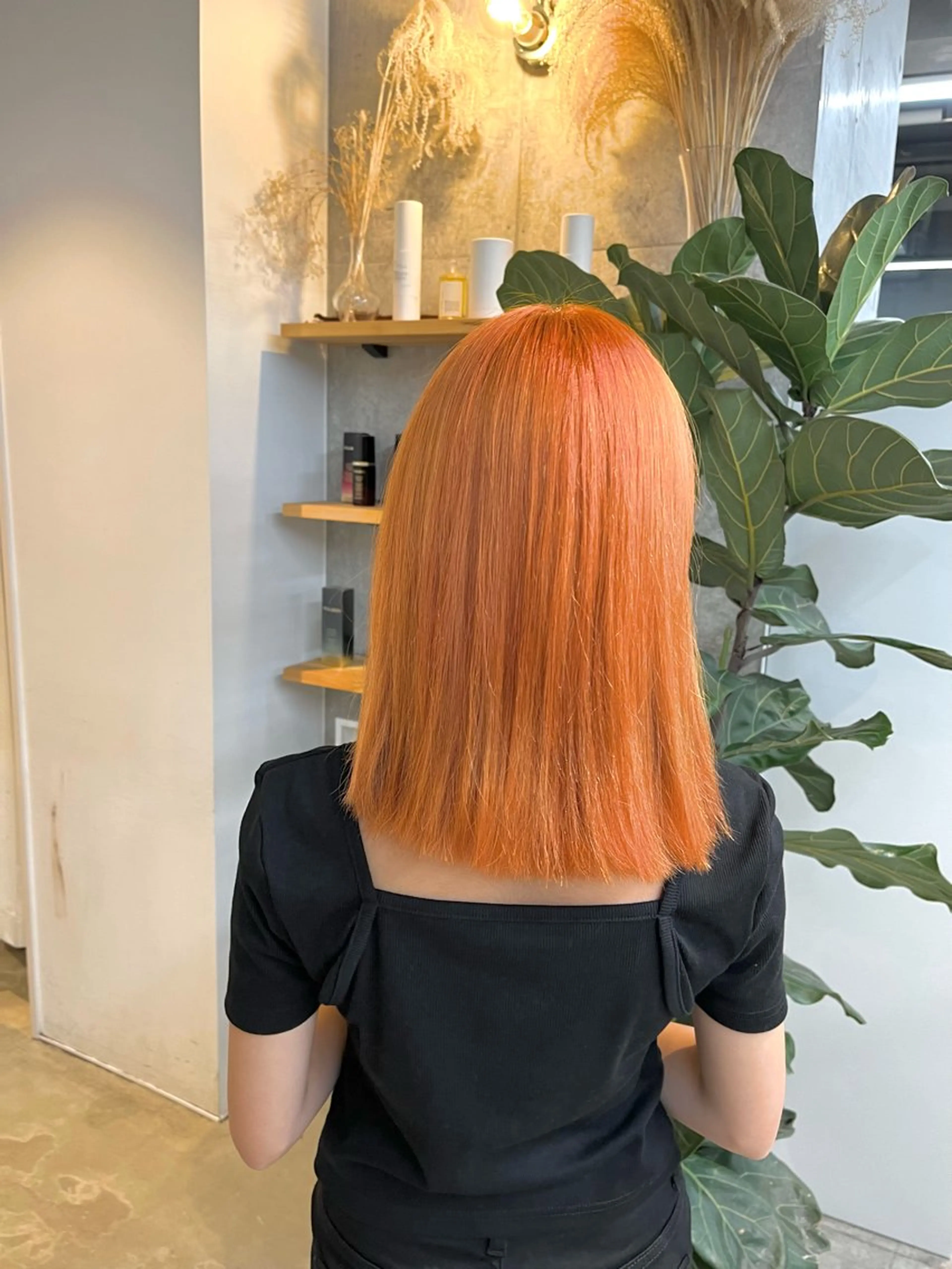 ミディアム カラー ヘアカラー ハイトーンカラ ー/小川のヘアスタイル