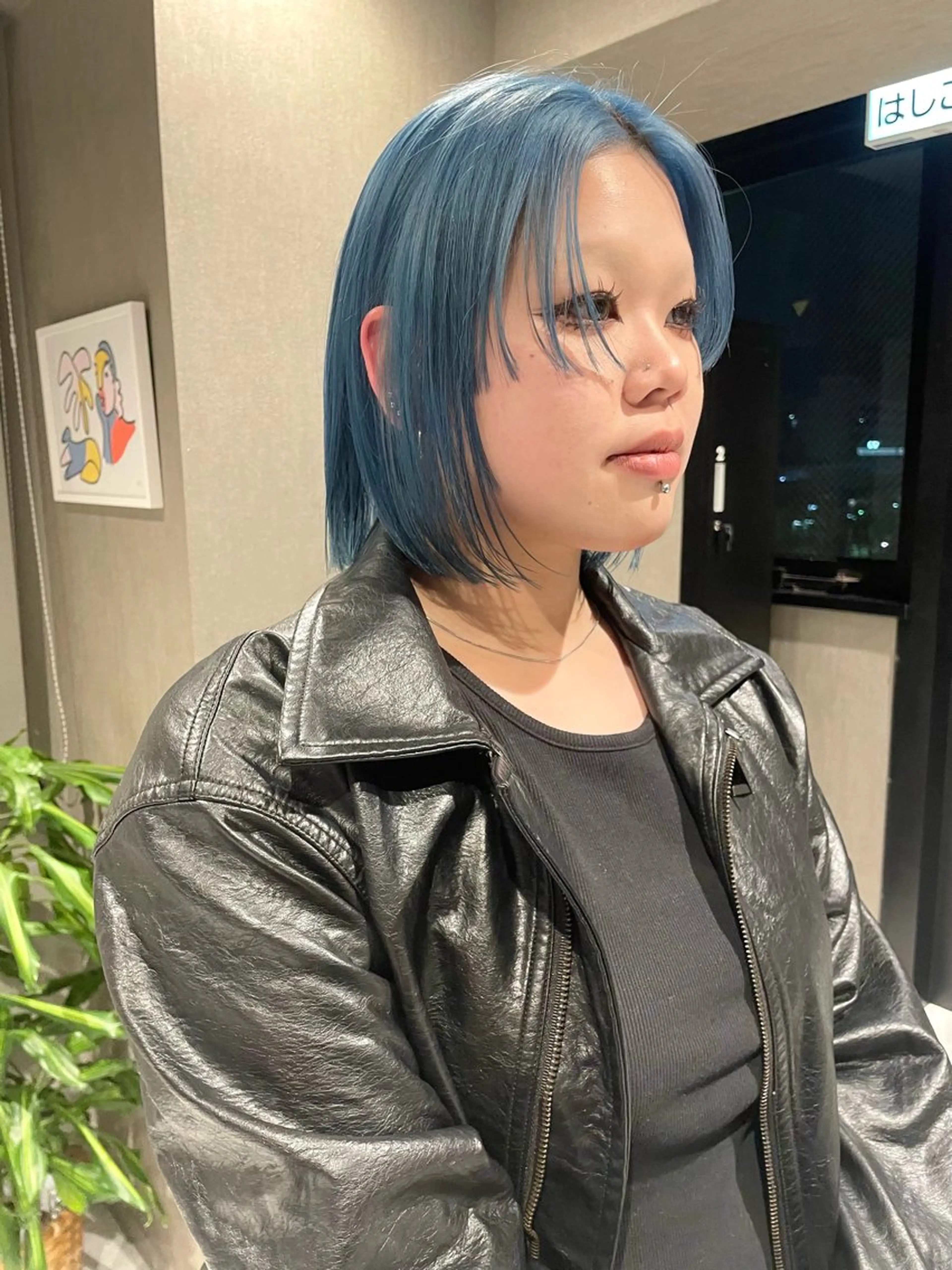 ショート カラー 切りっぱなしボブ ボブ カット ヘアカラー トリートメント パーマ、ストパー モデル募集、ちはるのヘアスタイル