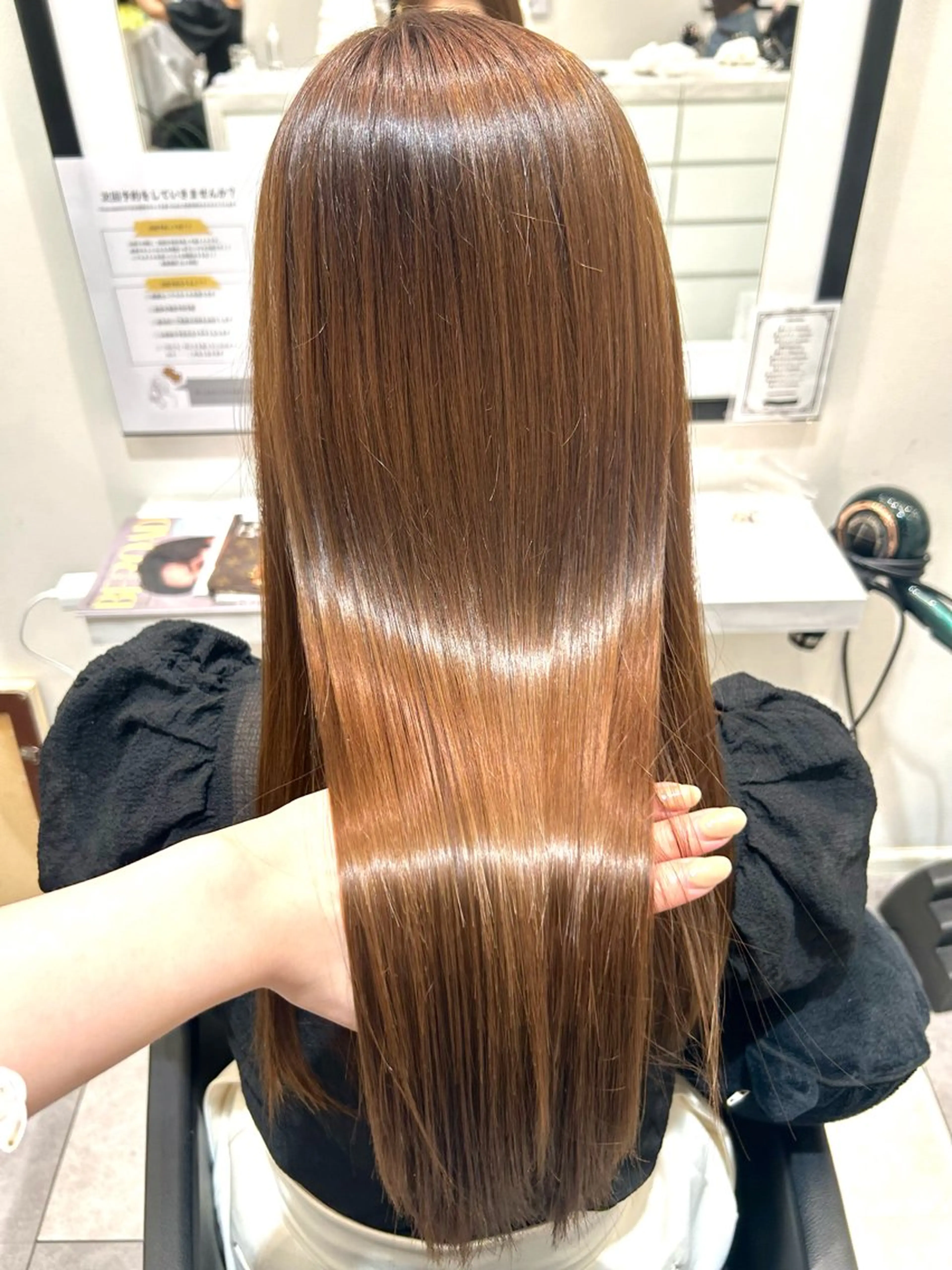 ロング カラー ベージュカラー ブリーチ ブリーチなしカラー ボブ くびれヘア 美髪矯正/ 伊藤 更のヘアスタイル