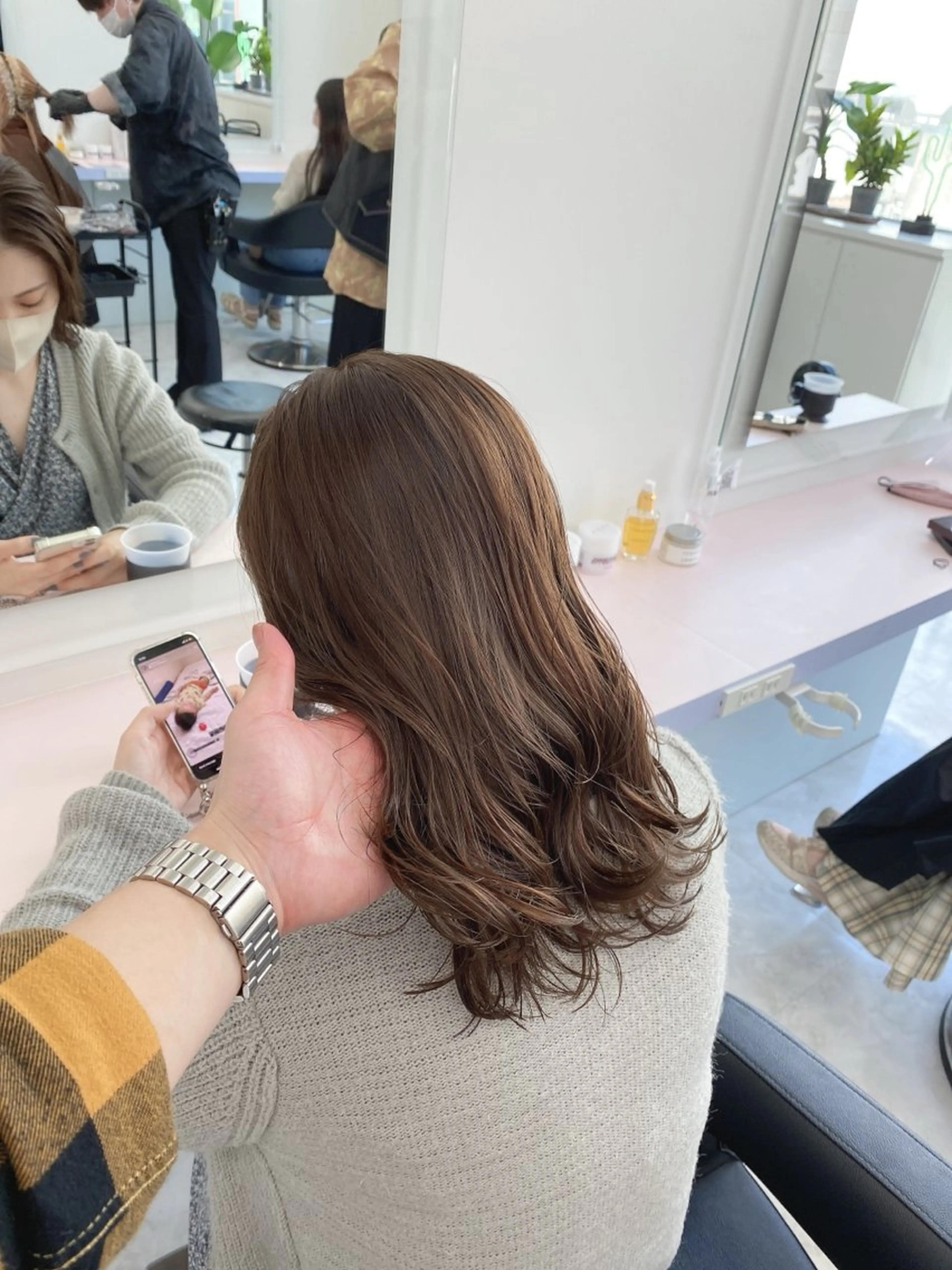 ミディアム カラー 💕STANCE 満足仕上げ💕のヘアスタイル