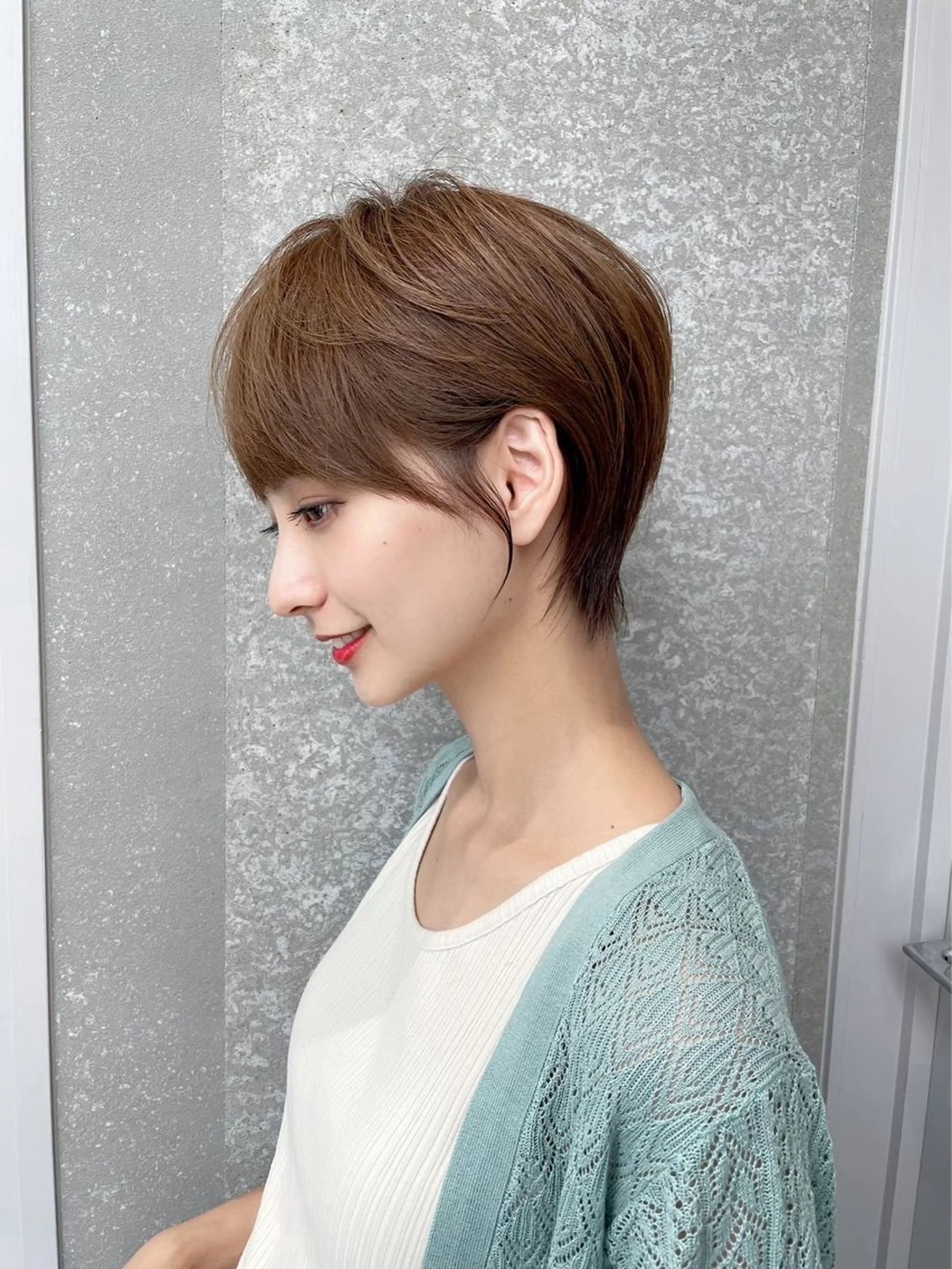 ショート カラー 似合わせボブ🌺 艶髪特化💗村松優斗のヘアスタイル