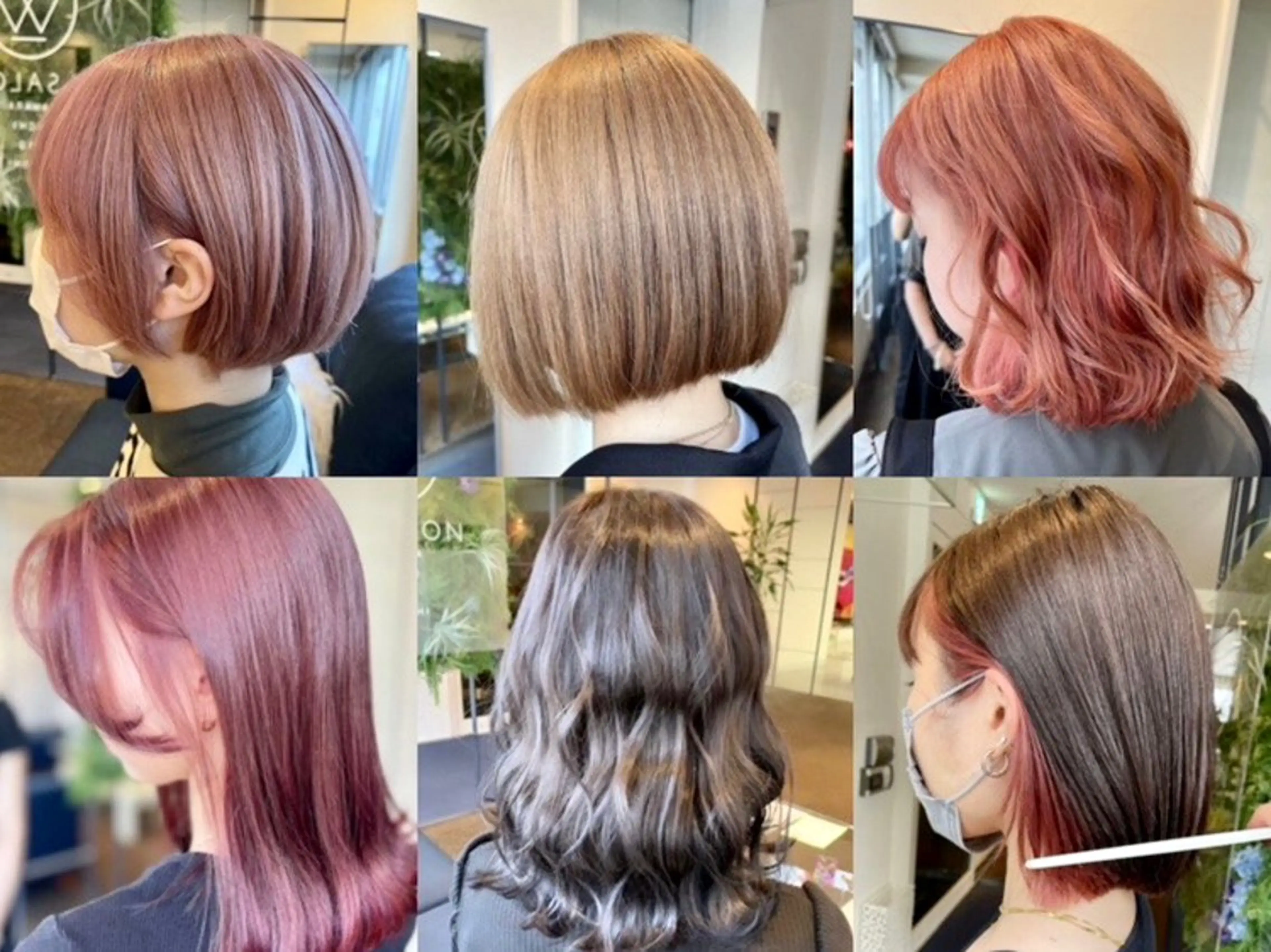 ミディアム カラー ヘアカラー W_SALON ［触れたくなる艶髪］のヘアスタイル