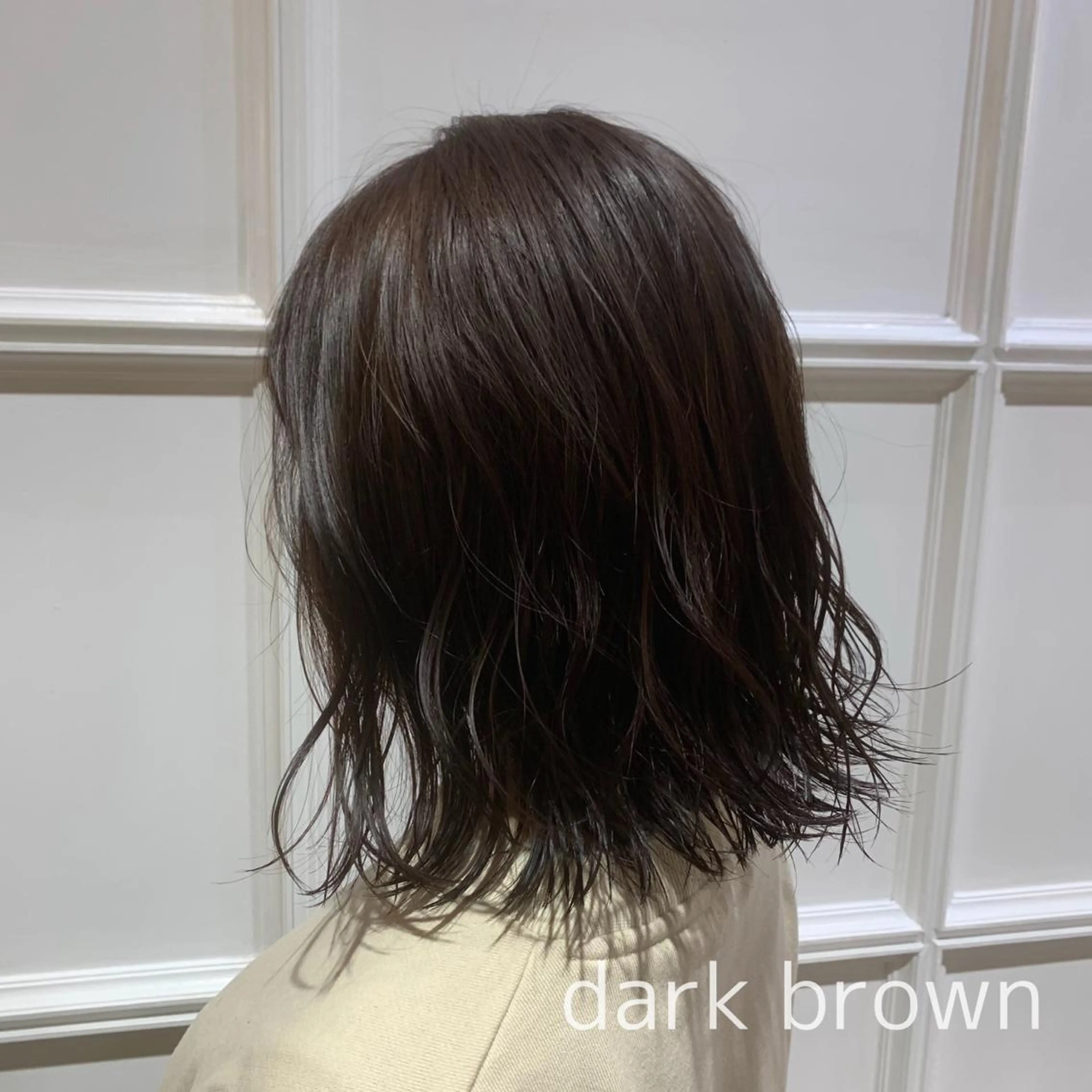 ミディアム カラー ブラウンカラー ダークブラウン 髪質改善カラー&TR 縮毛矯正/弱酸性矯正のヘアスタイル