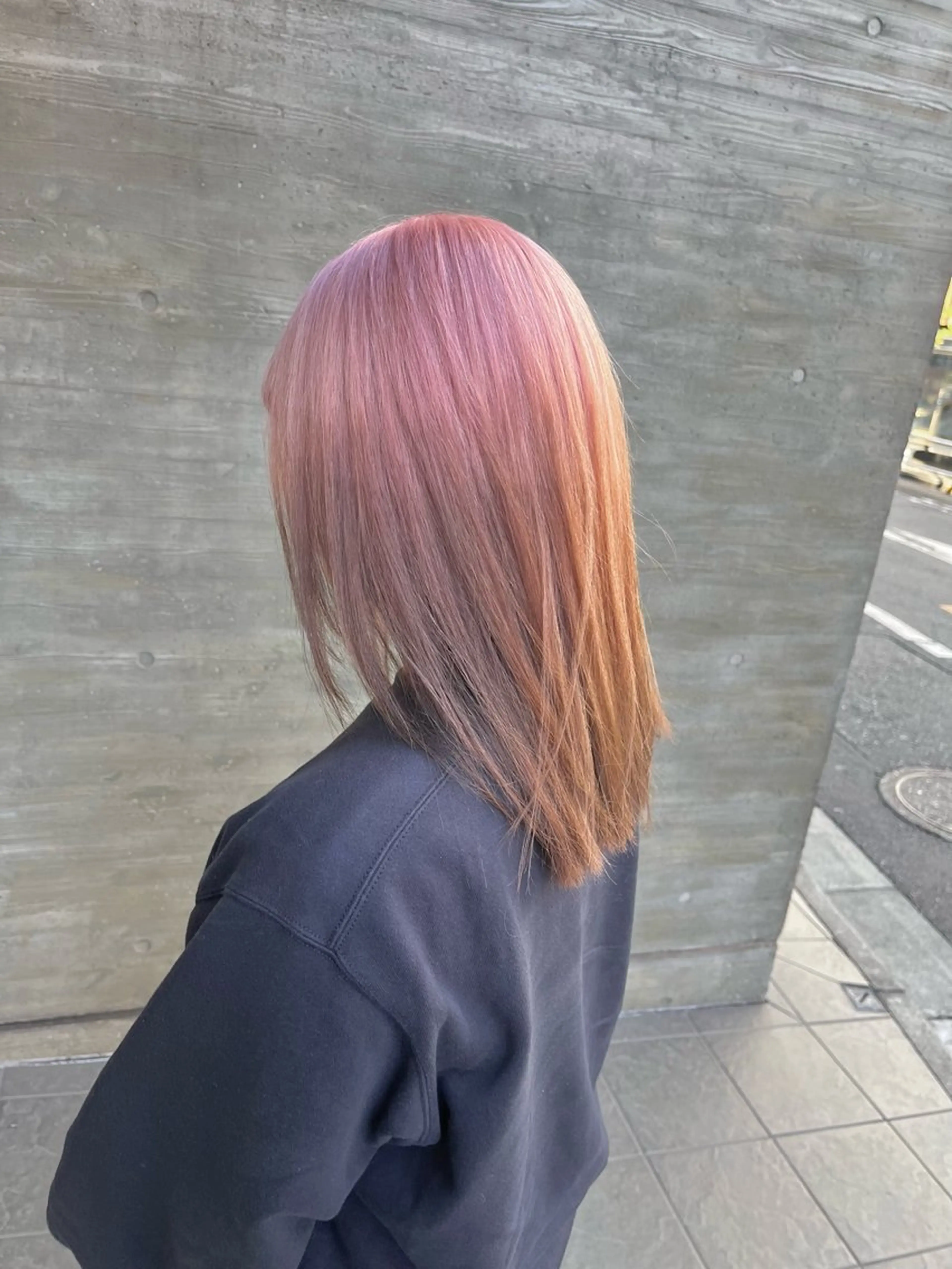 ミディアム カラー ヘアカラー ハイトーンカラ ー/小川のヘアスタイル