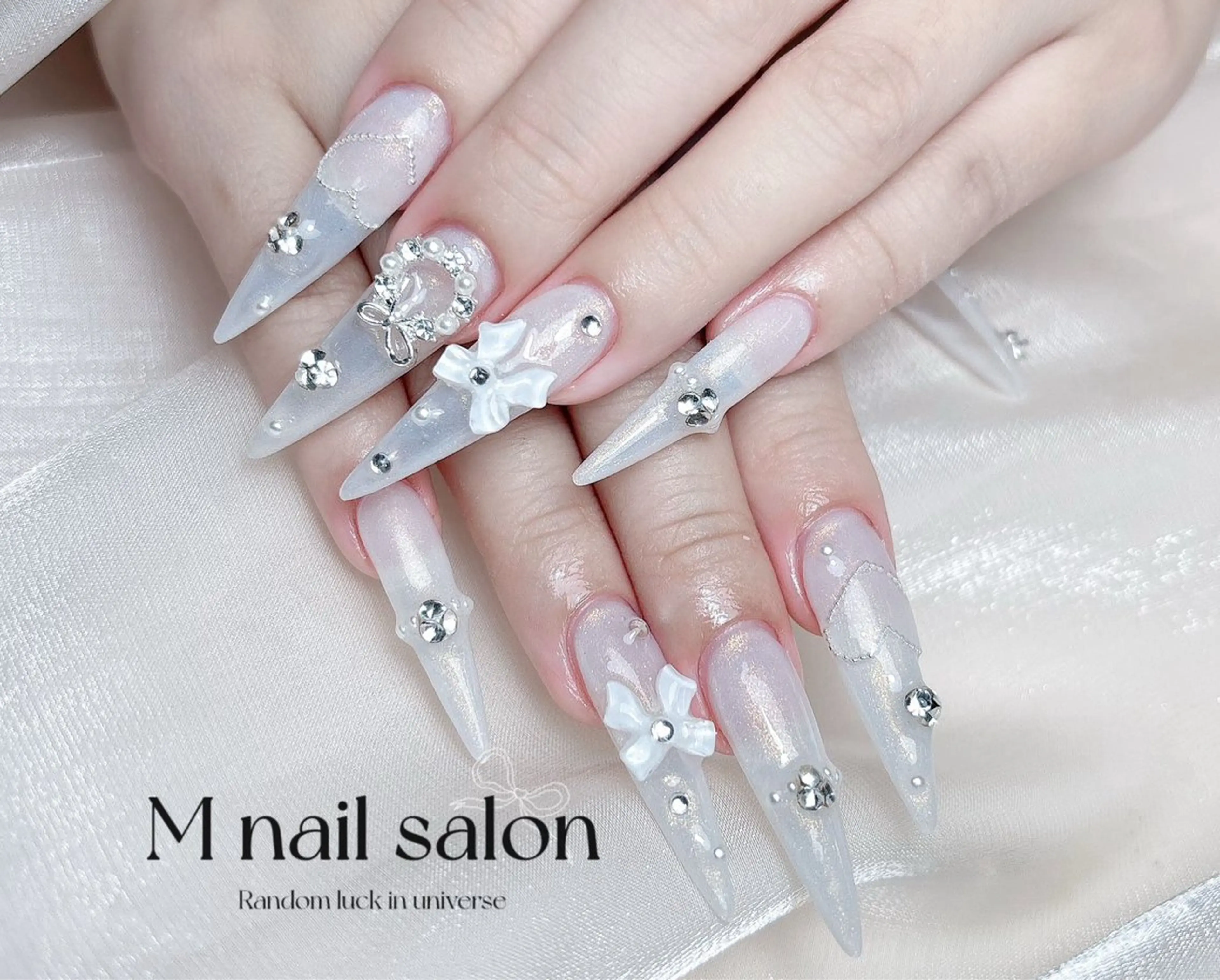 ネイル ハンドネイル M🌷nail 長さだし専門店のネイルデザイン