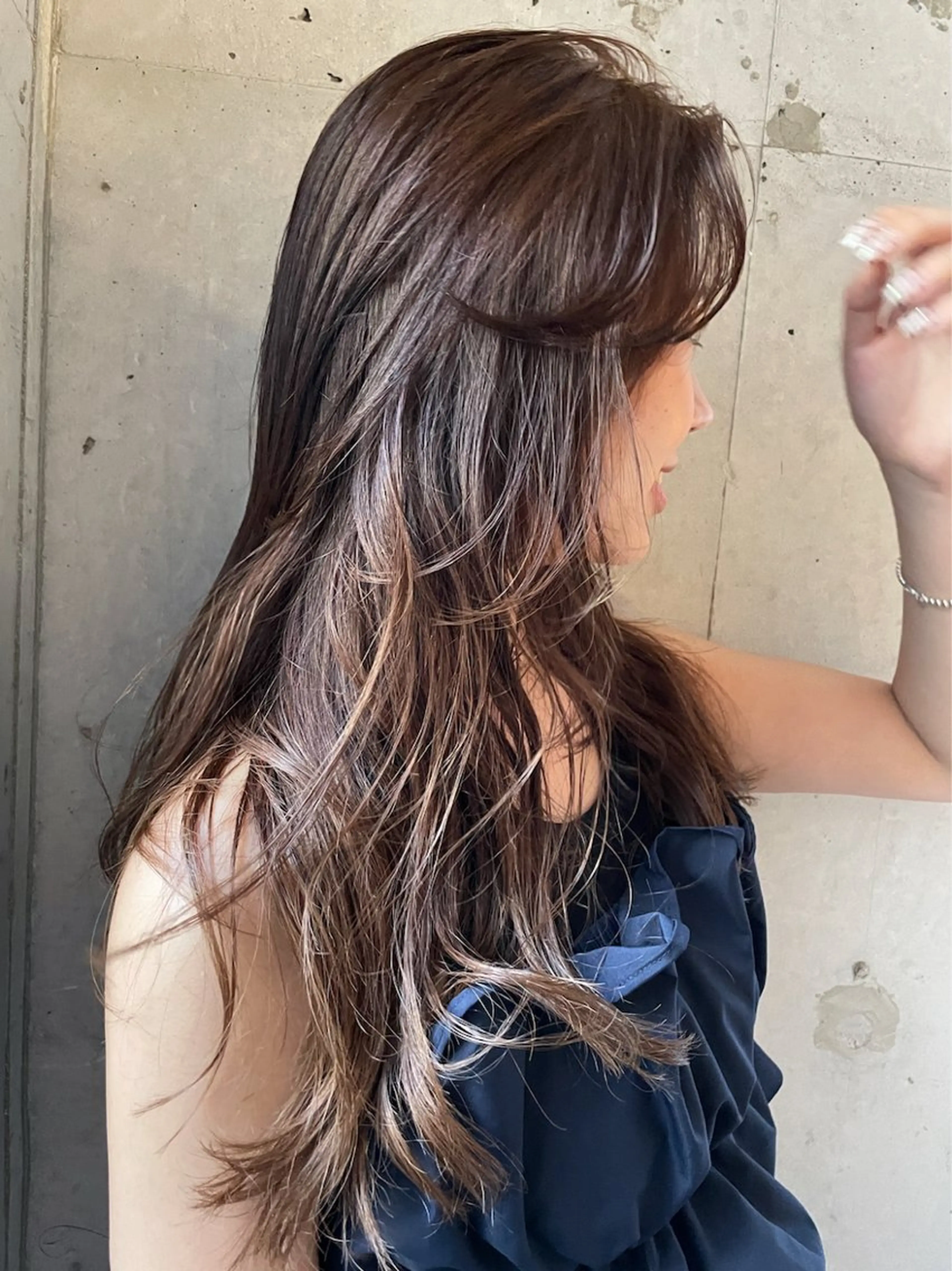 ロング カラー sano rikitoのヘアスタイル