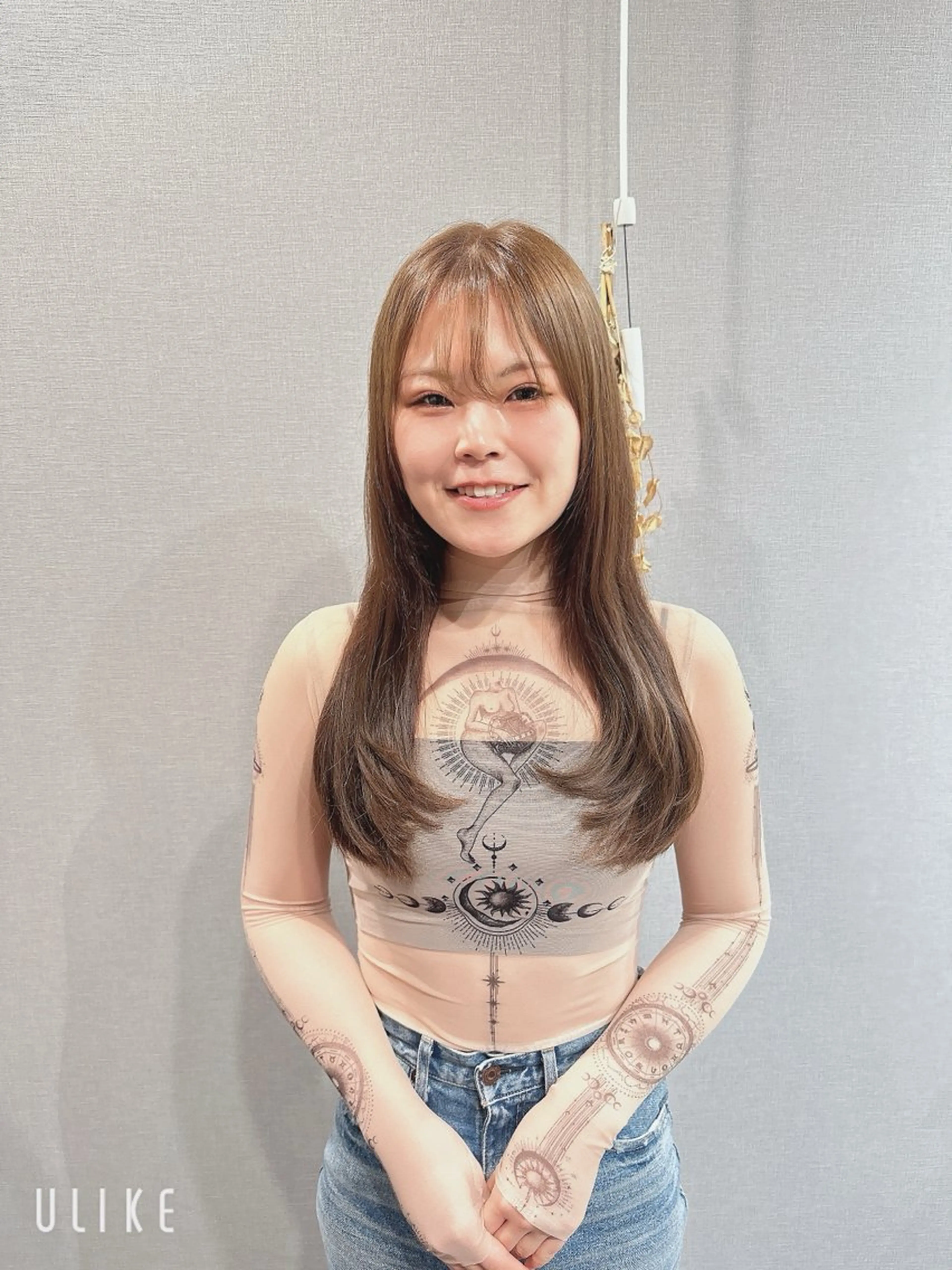 ロング カラー カット ヘアカラー トリートメント K Harukaのヘアスタイル