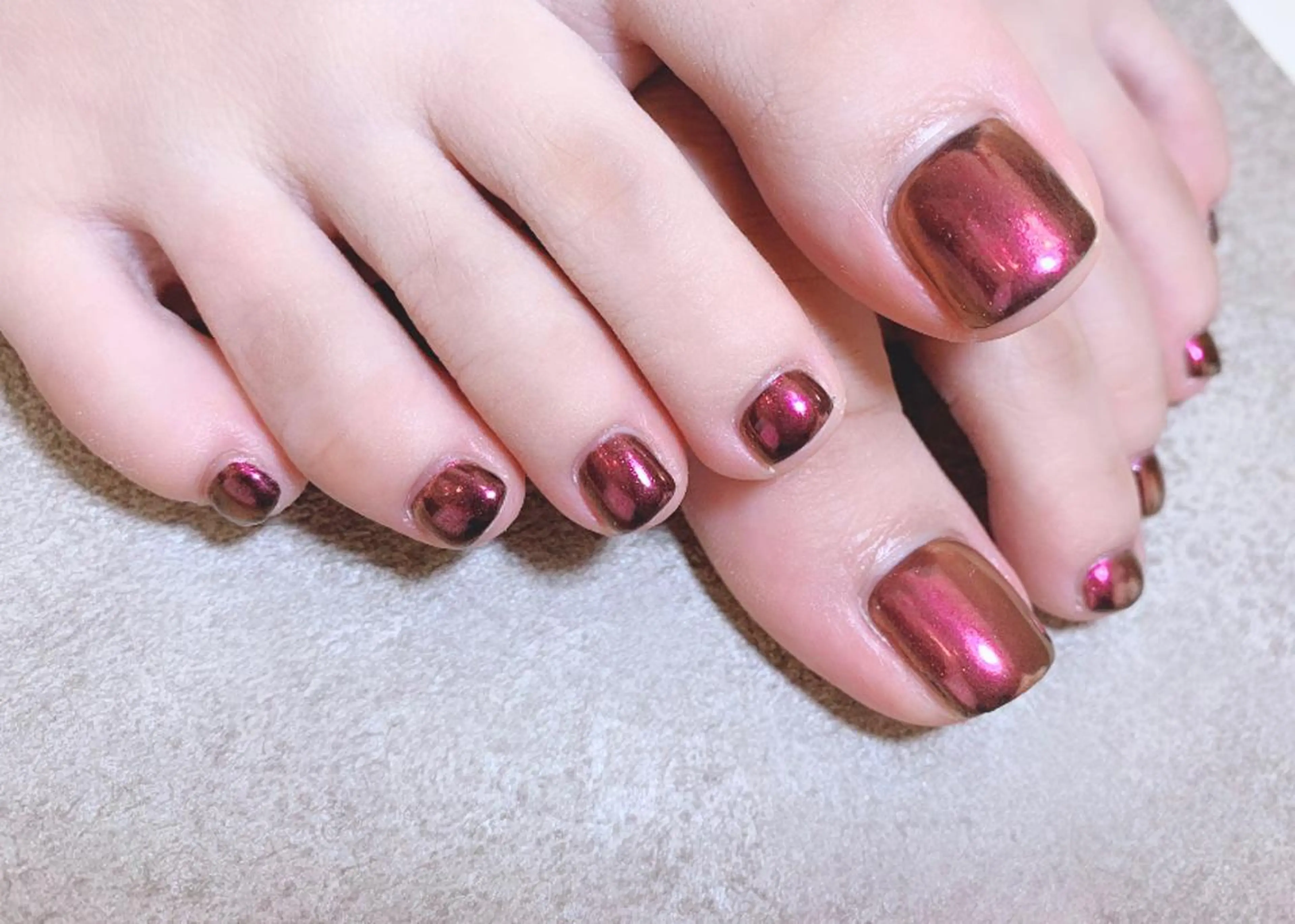 カラー ネイル フットネイル Cozy_ ilumのネイルデザイン