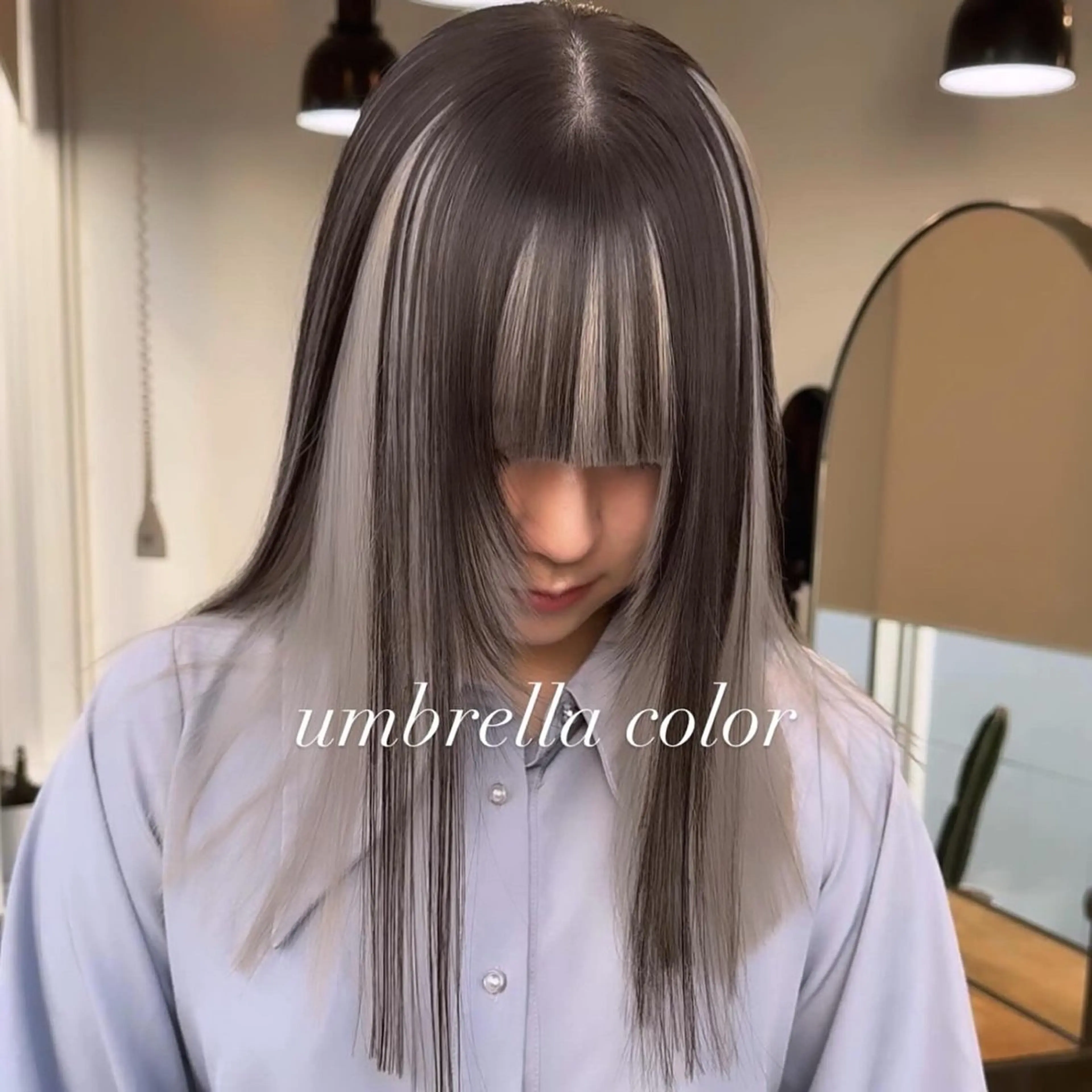 セミロング カラー カット ヘアカラー トリートメント ヘアセット 💜ハイトーン💛 マジカルかいちゃんのヘアスタイル