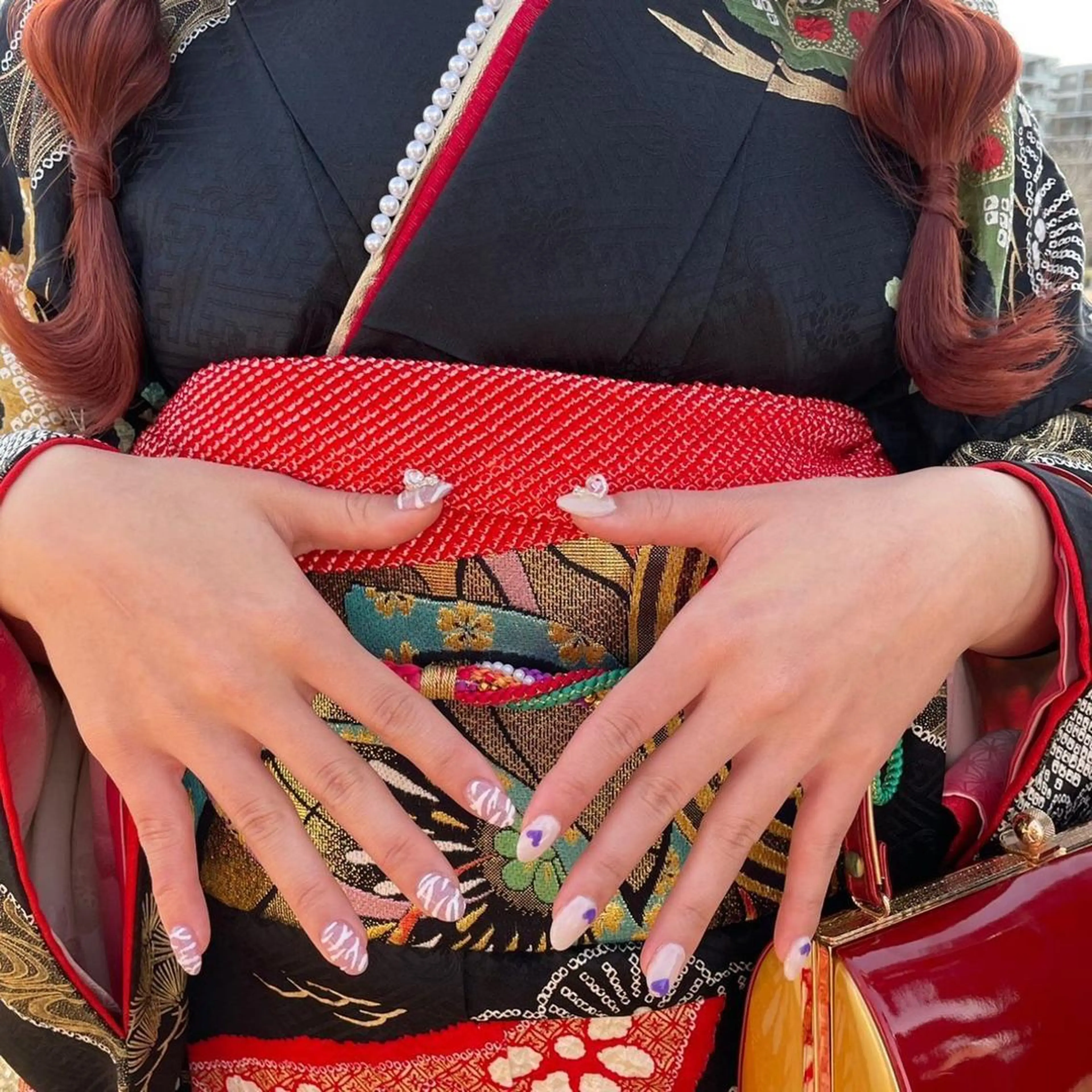 ネイル ハンドネイル 束感まつ毛/ネイル/ LED♥KIRARAのマツエク・マツパデザイン