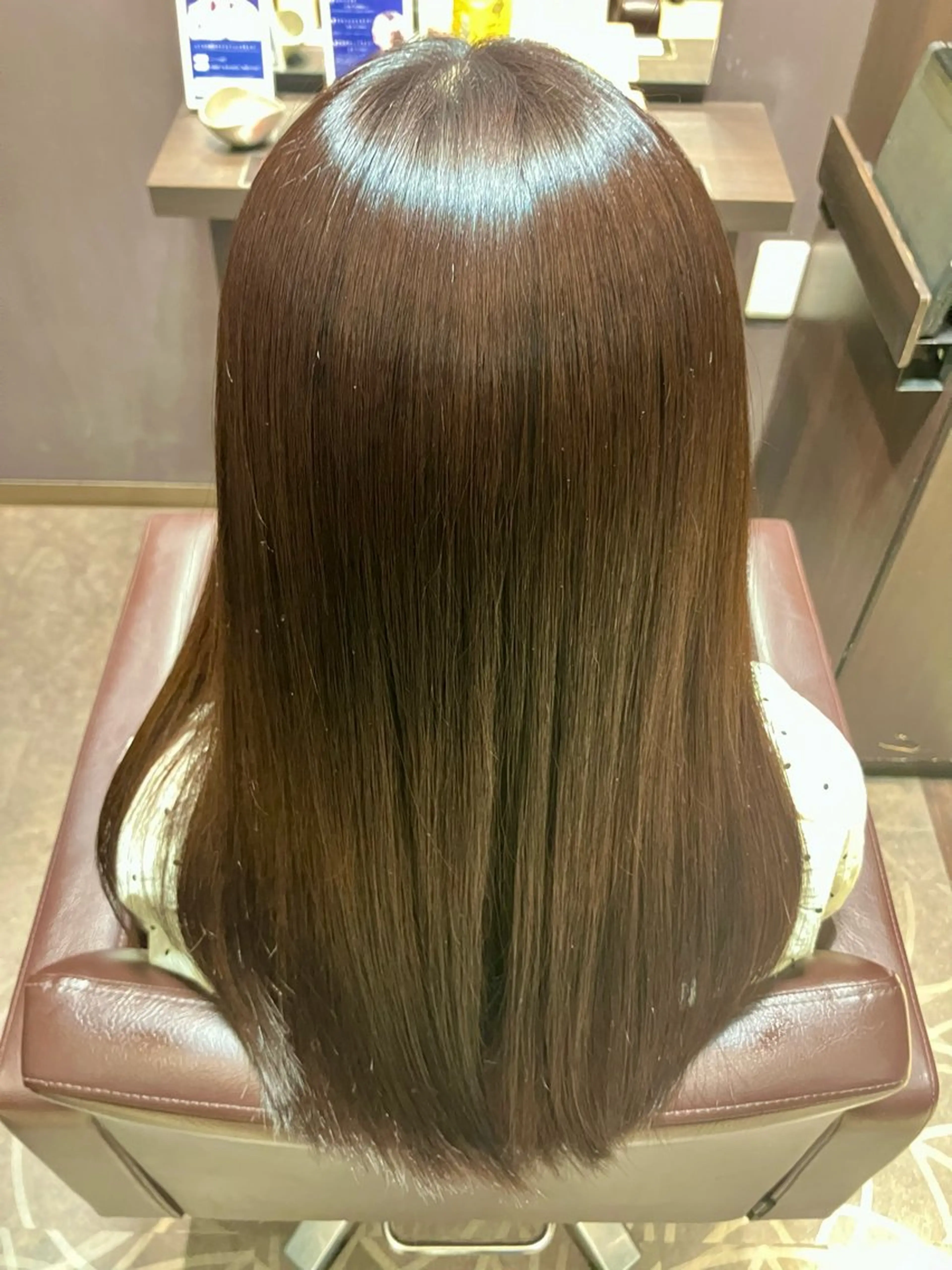 セミロング カラー ヘアカラー トリートメント 小池 穂果/ 府中のヘアスタイル