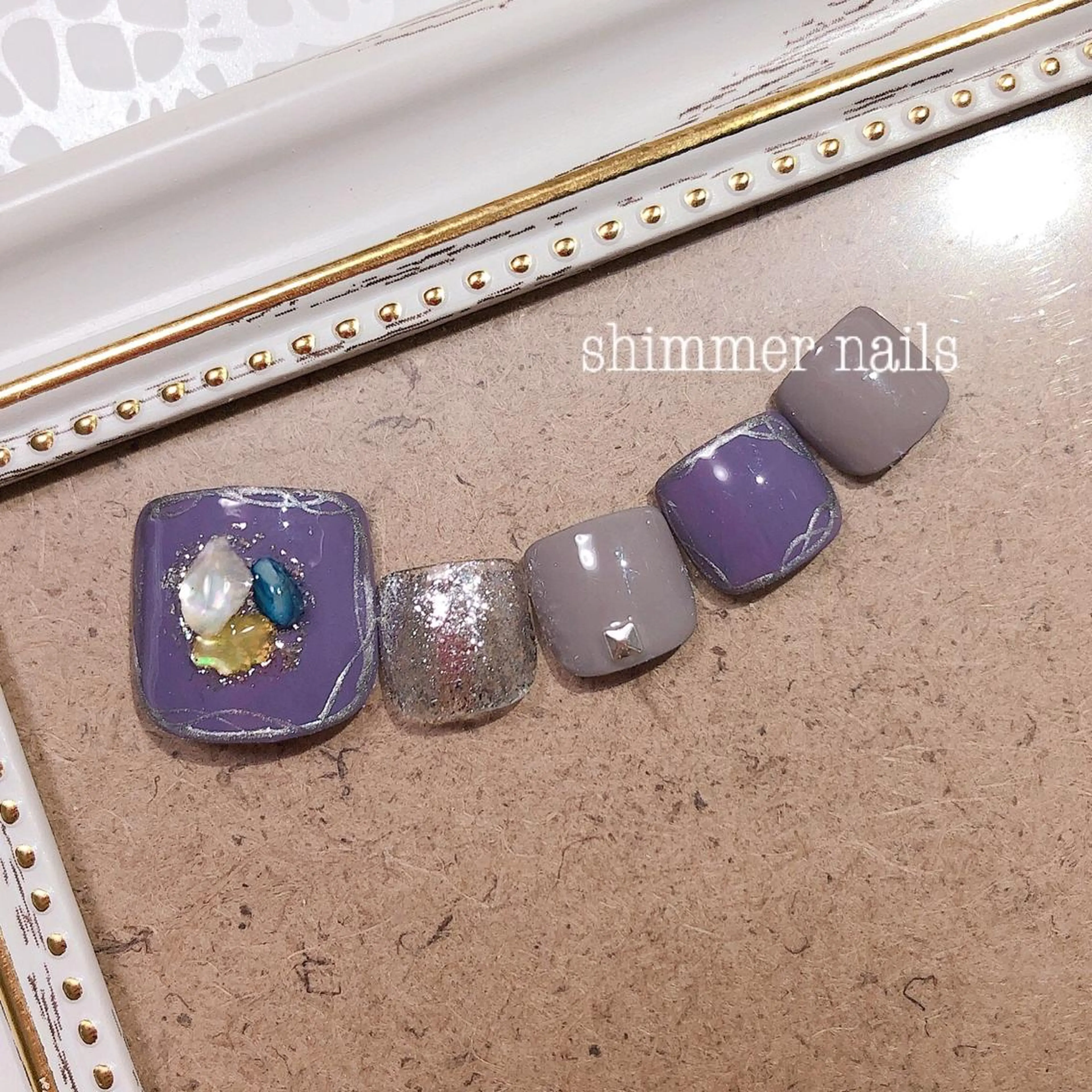 ネイル フットネイル shimmer nailsのネイルデザイン