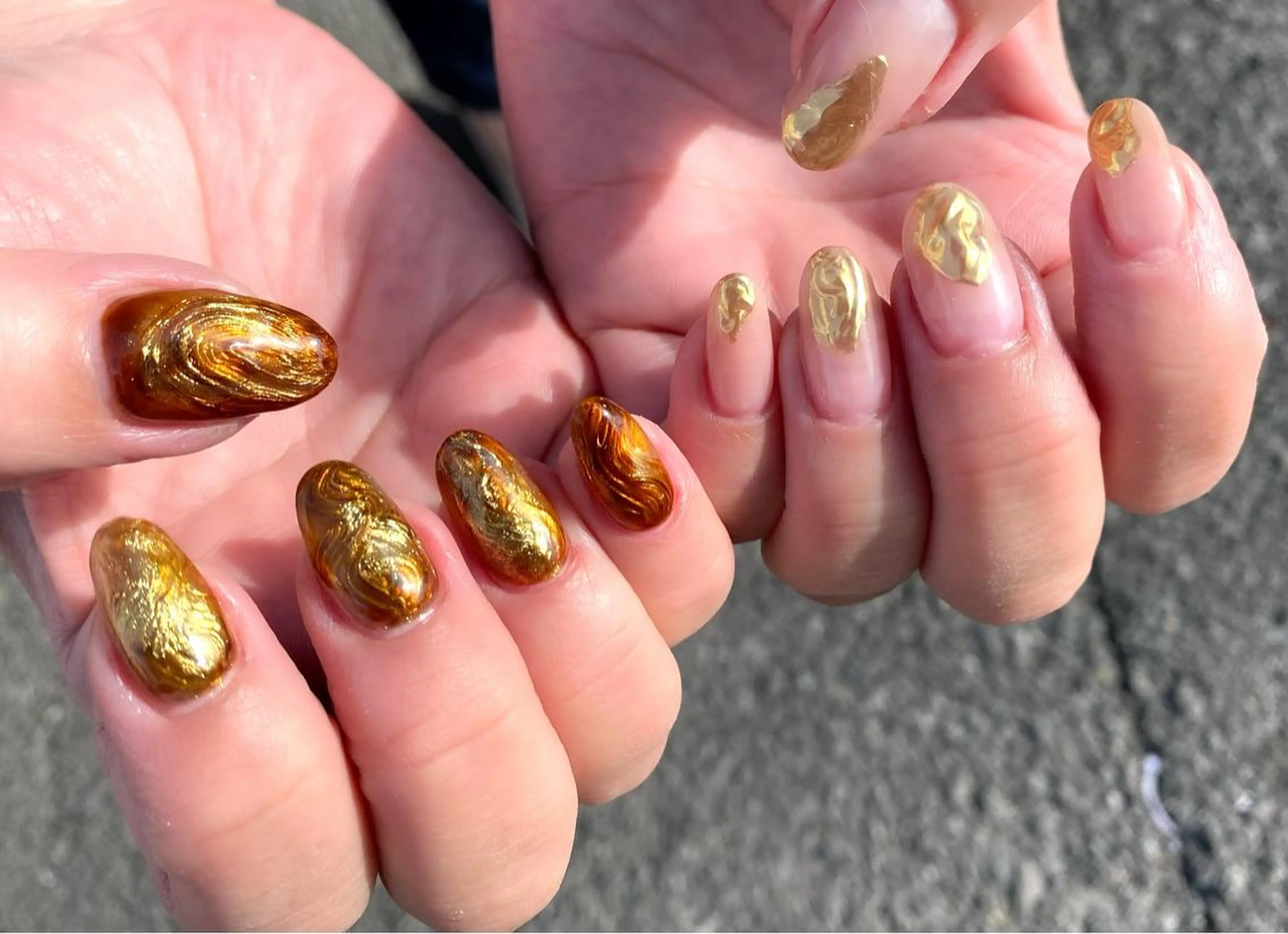 ネイル ジェルネイル ミラーネイル ニュアンスネイル ハンドネイル Nroom.所属・Nroom. /はるのネイルデザイン