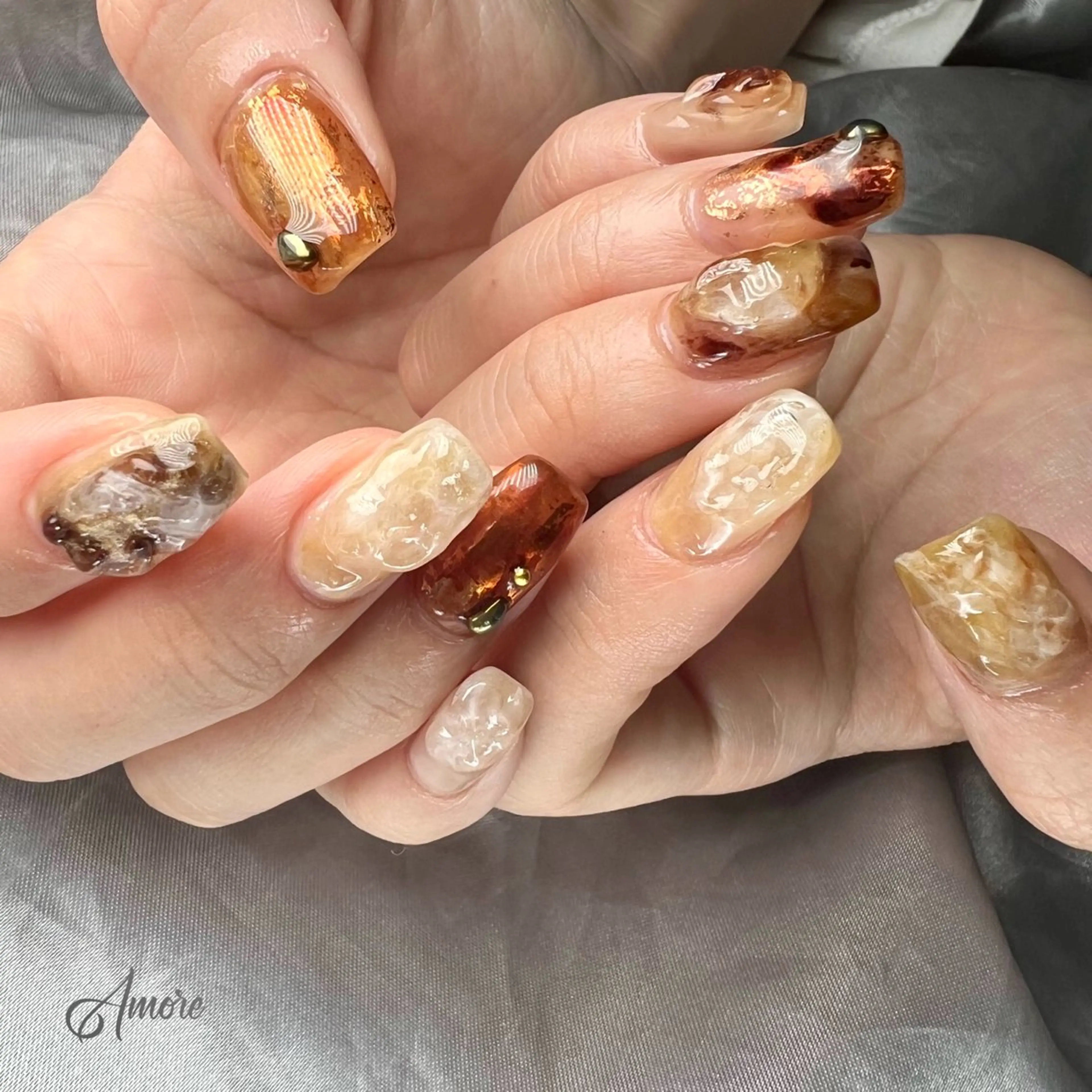 ネイル ジェルネイル 韓国ネイル パラジェル You kyehwaのネイルデザイン