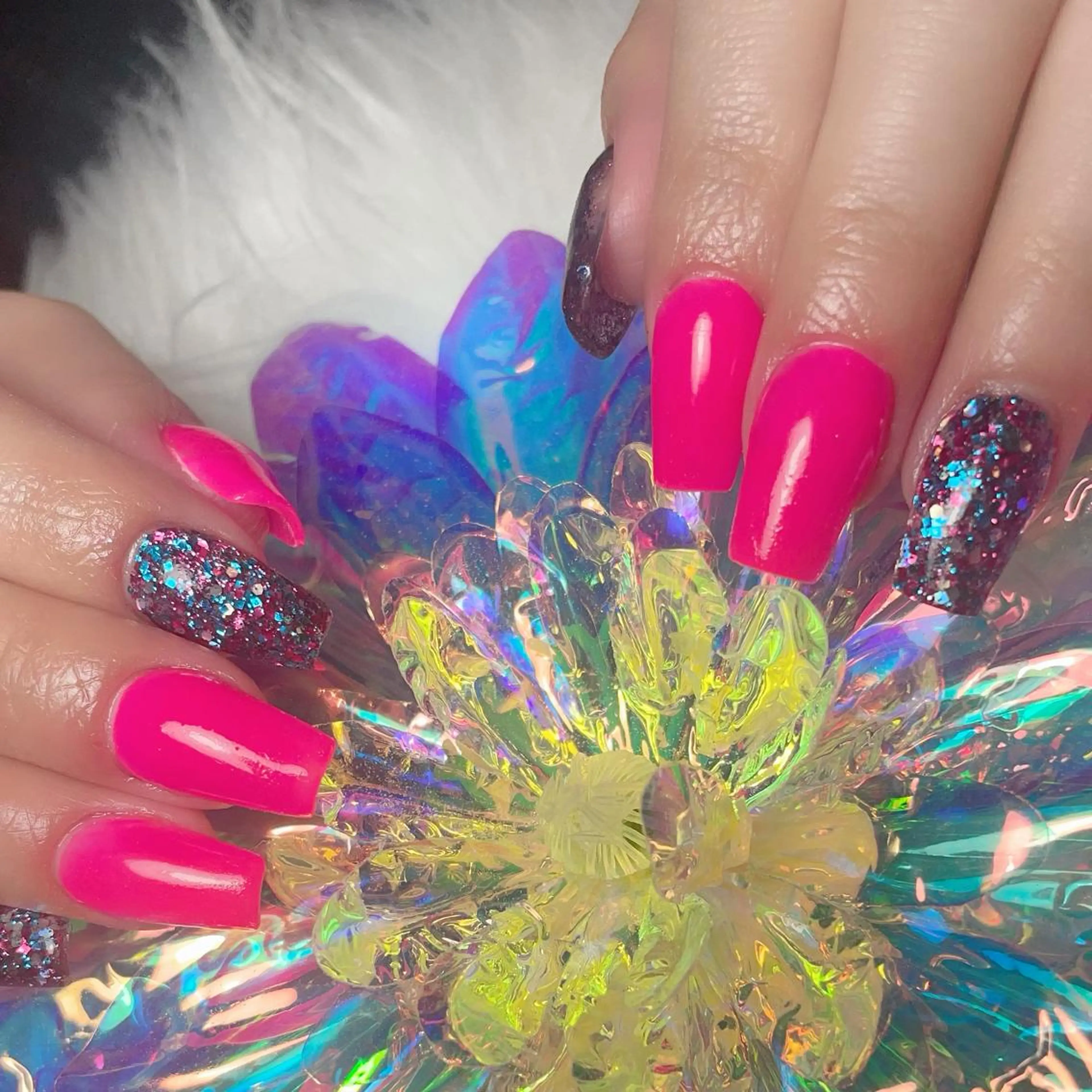 ネイル ラメ(グリッター) ハンドネイル ネイルサロンfeel茂原店所属・Feel ‪‪☺︎‬Yuriaのネイルデザイン