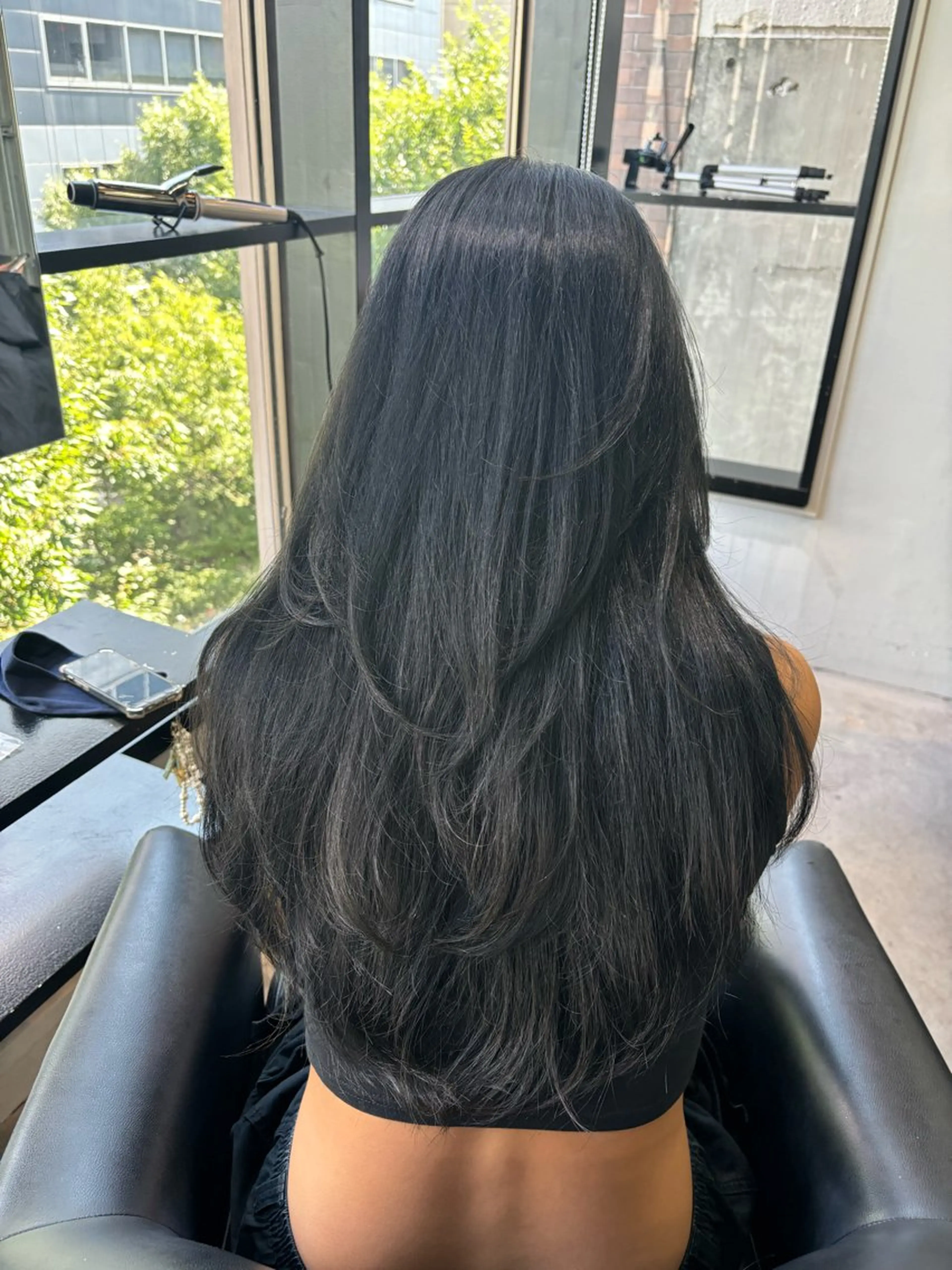 ロング カラー カット ヘアカラー トリートメント オリーブベージュ 🫒🩶Rianaのヘアスタイル