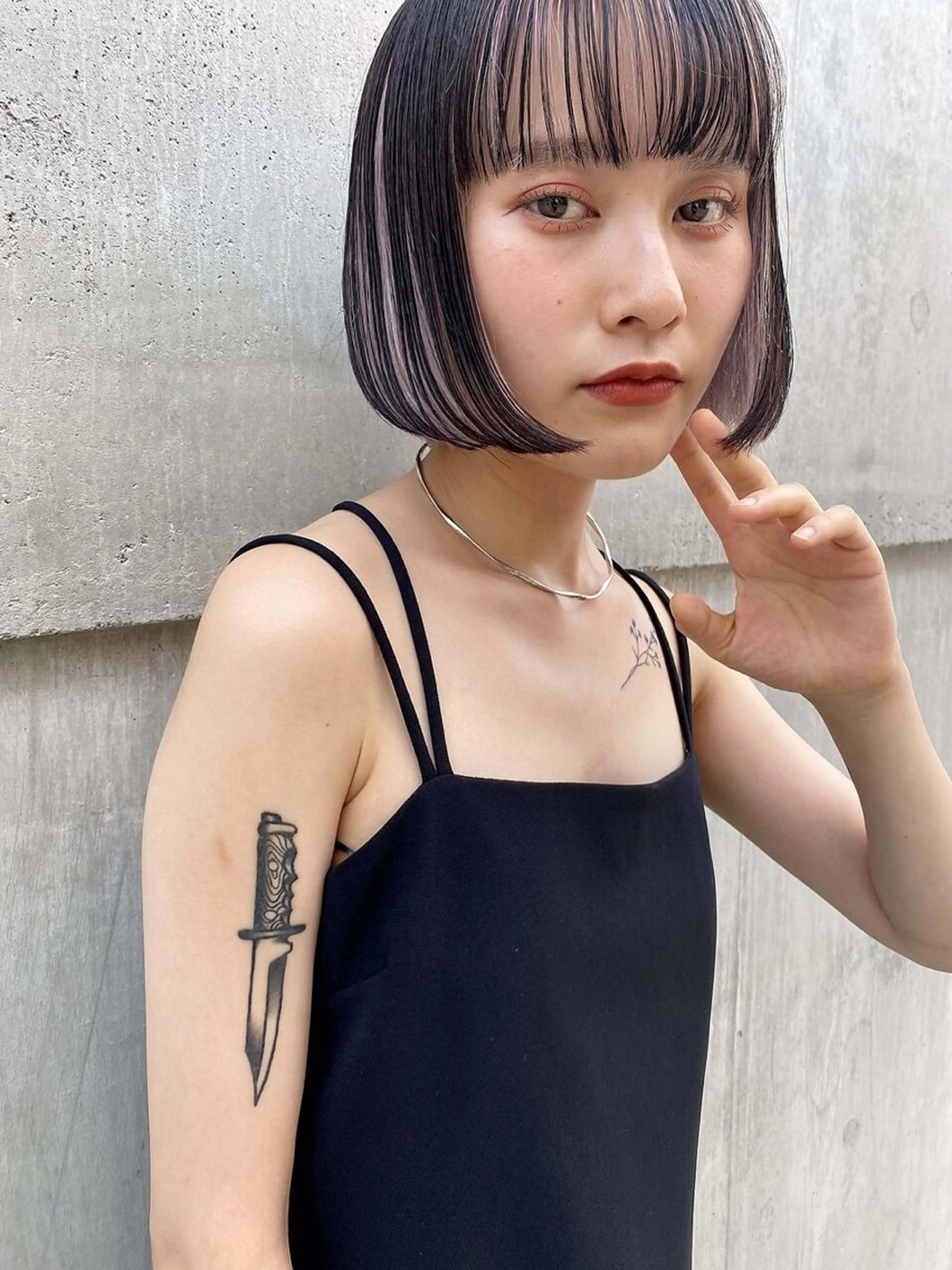 ショート kaede໒꒱🫧/ 韓国 ベージュカラーのヘアスタイル