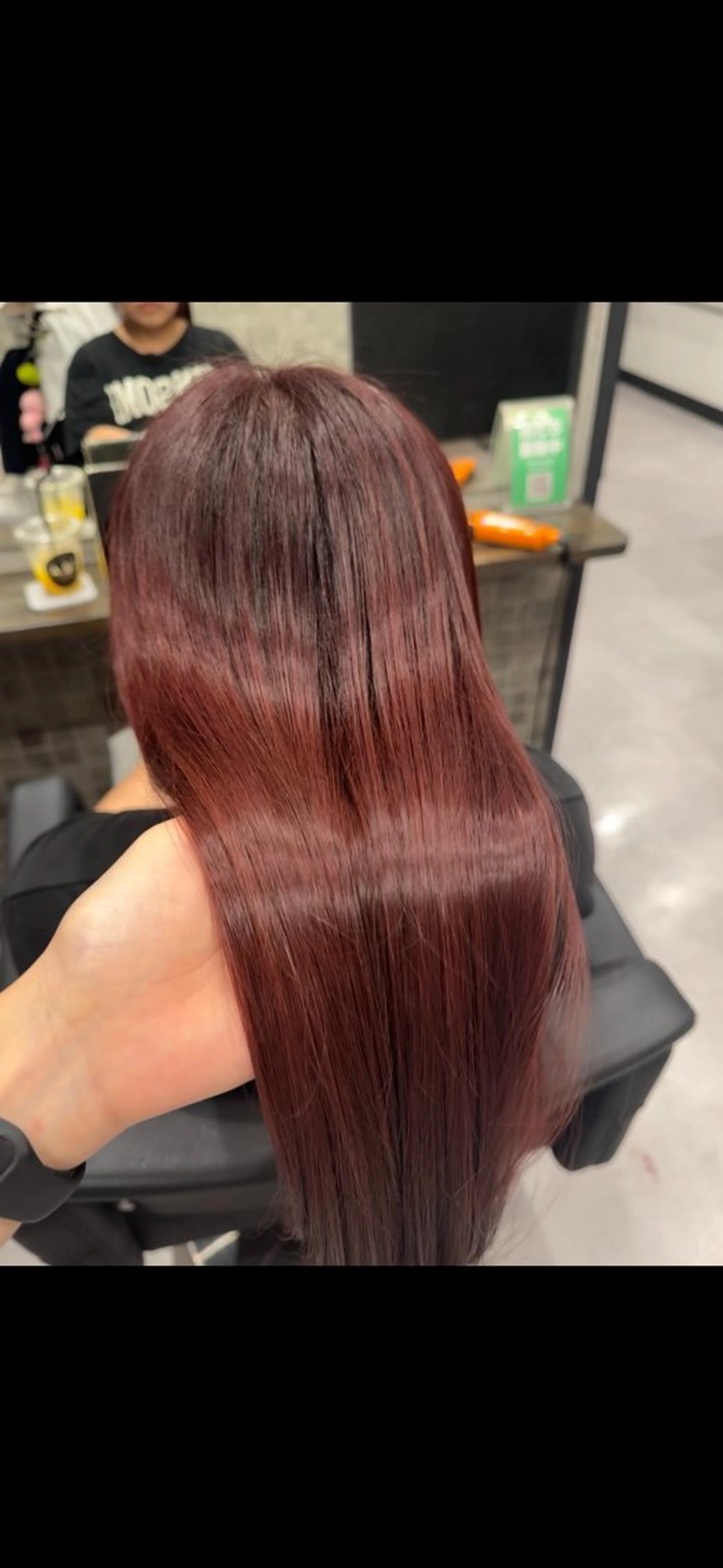 ロング カラー カシス ピンクカラー 🖤Ayaka🖤 モデル様募集中🌙のヘアスタイル