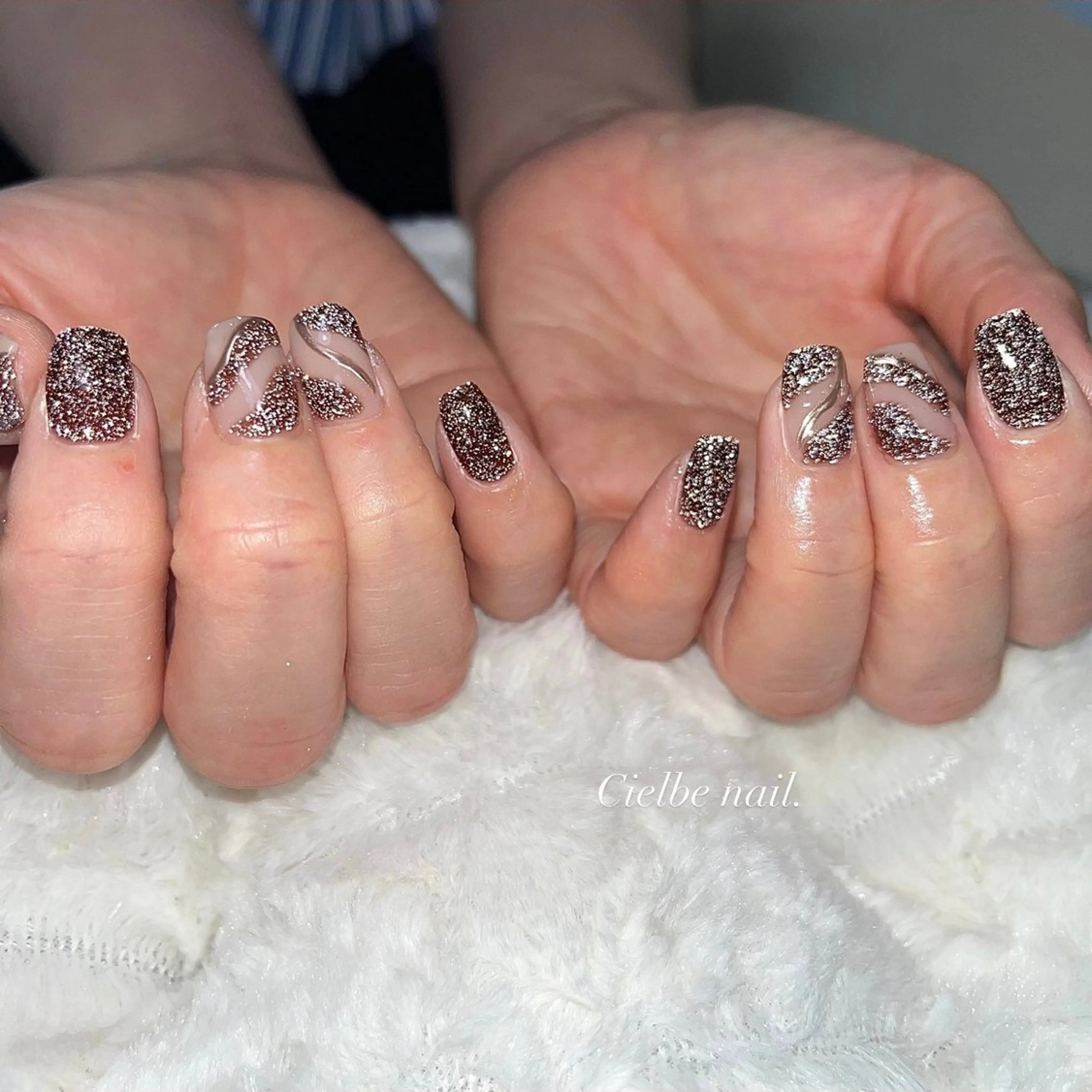 ネイル フラッシュネイル ハンドネイル cielbe nailのネイルデザイン