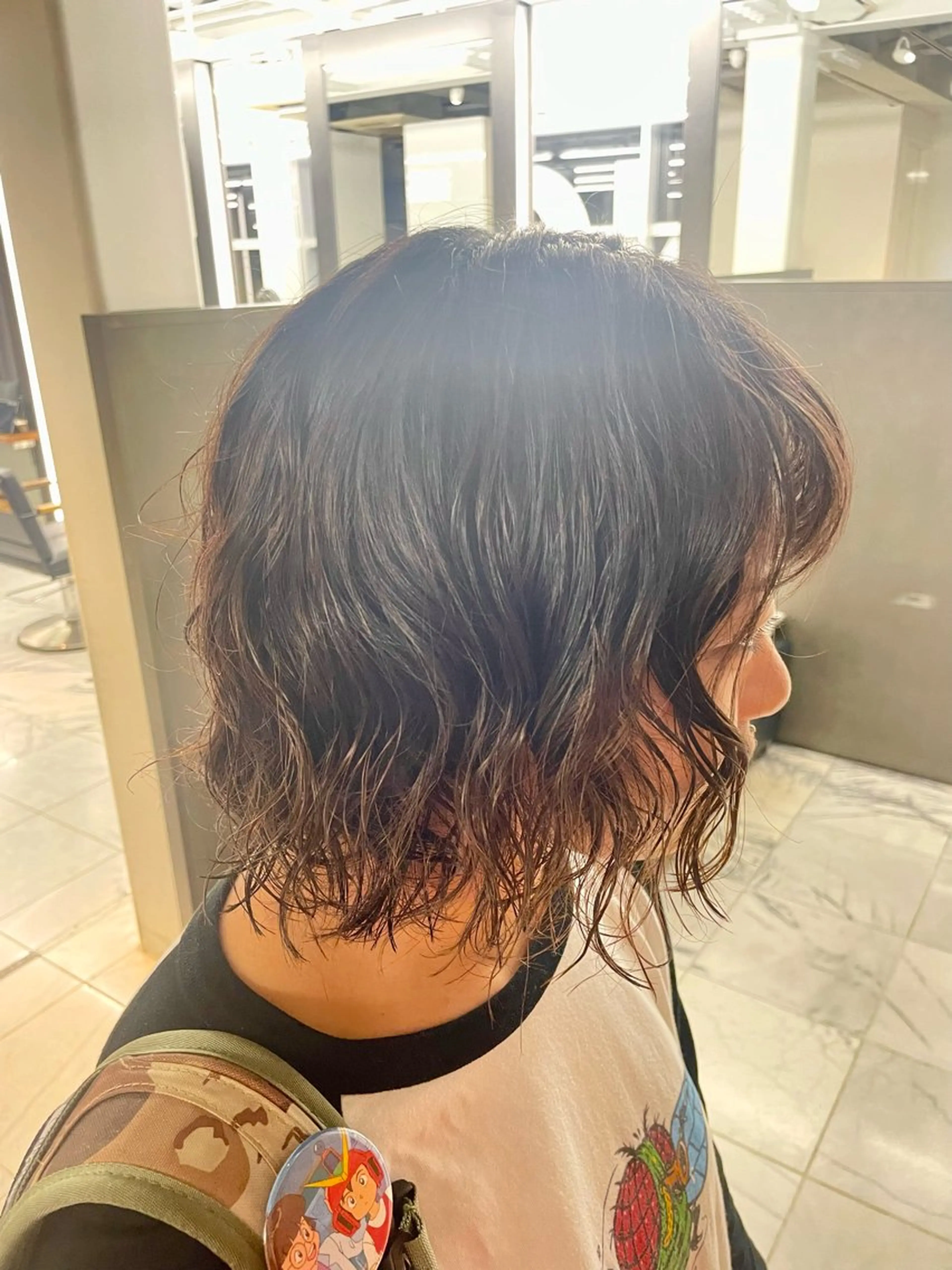 ミディアム パーマ ミディアムパーマ ボブ カット パーマ 🌀パーマモデル 募集中/大谷りな🌀のヘアスタイル