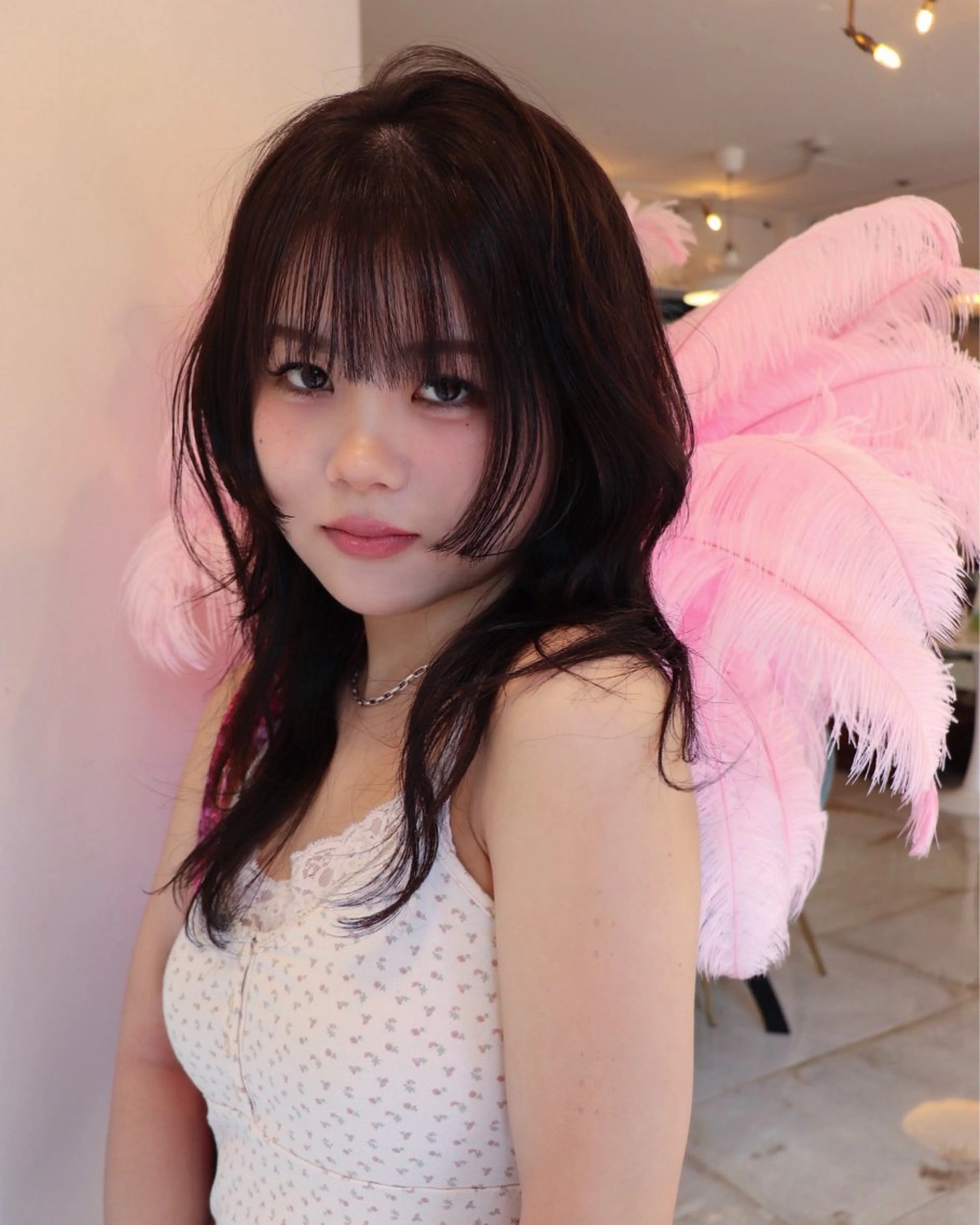 セミロング カラー ヘアアレンジ @kyoniyy KYONIのヘアスタイル