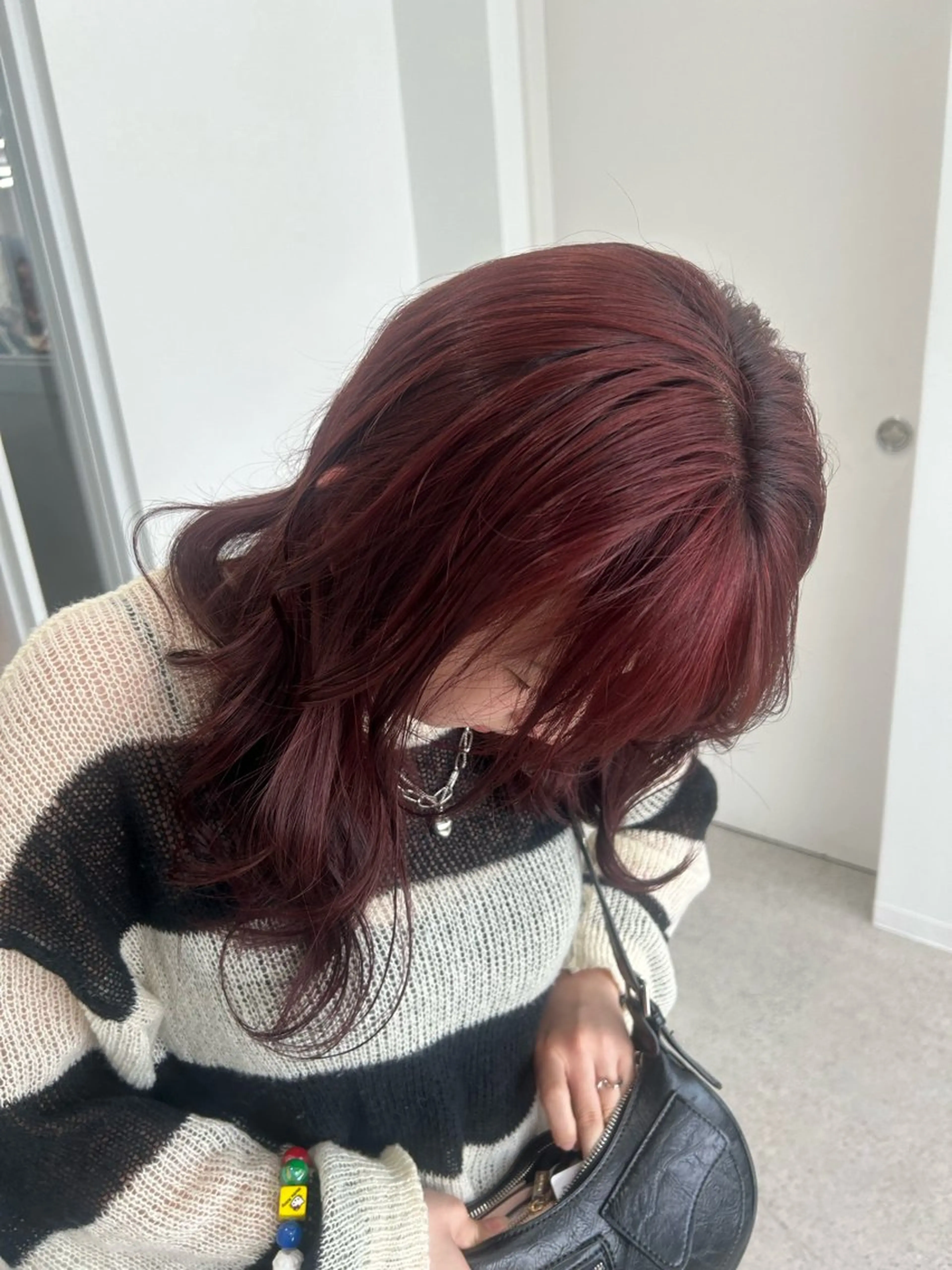 ミディアム カラー 愛結 暖色カラー🎀🩰のヘアスタイル