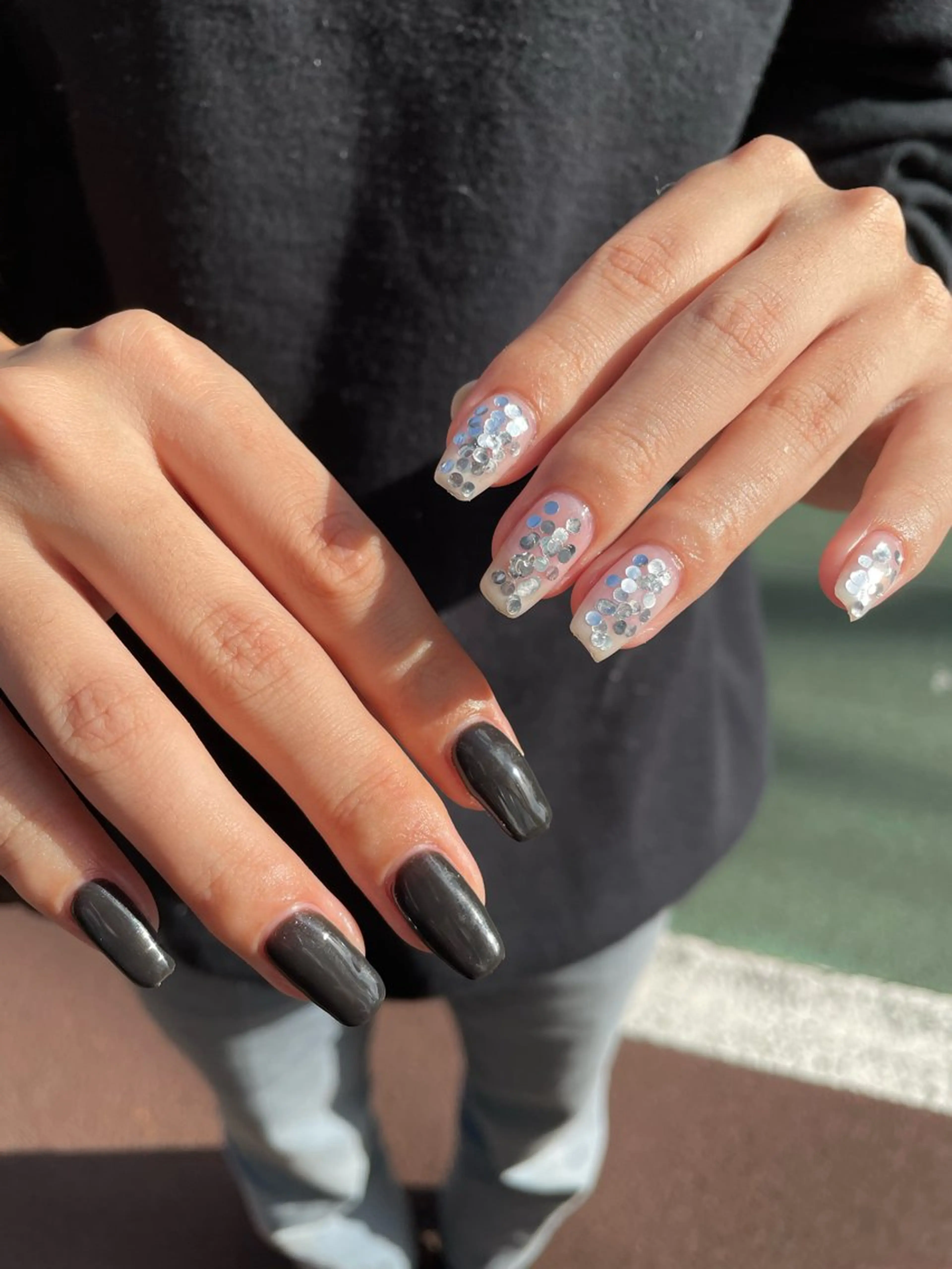 ネイル ハンドネイル ハンドケア R'well所属・はばすみれ🎀ﾈｲﾙ 光ﾌｪｲｼｬﾙ ﾍｱのネイルデザイン