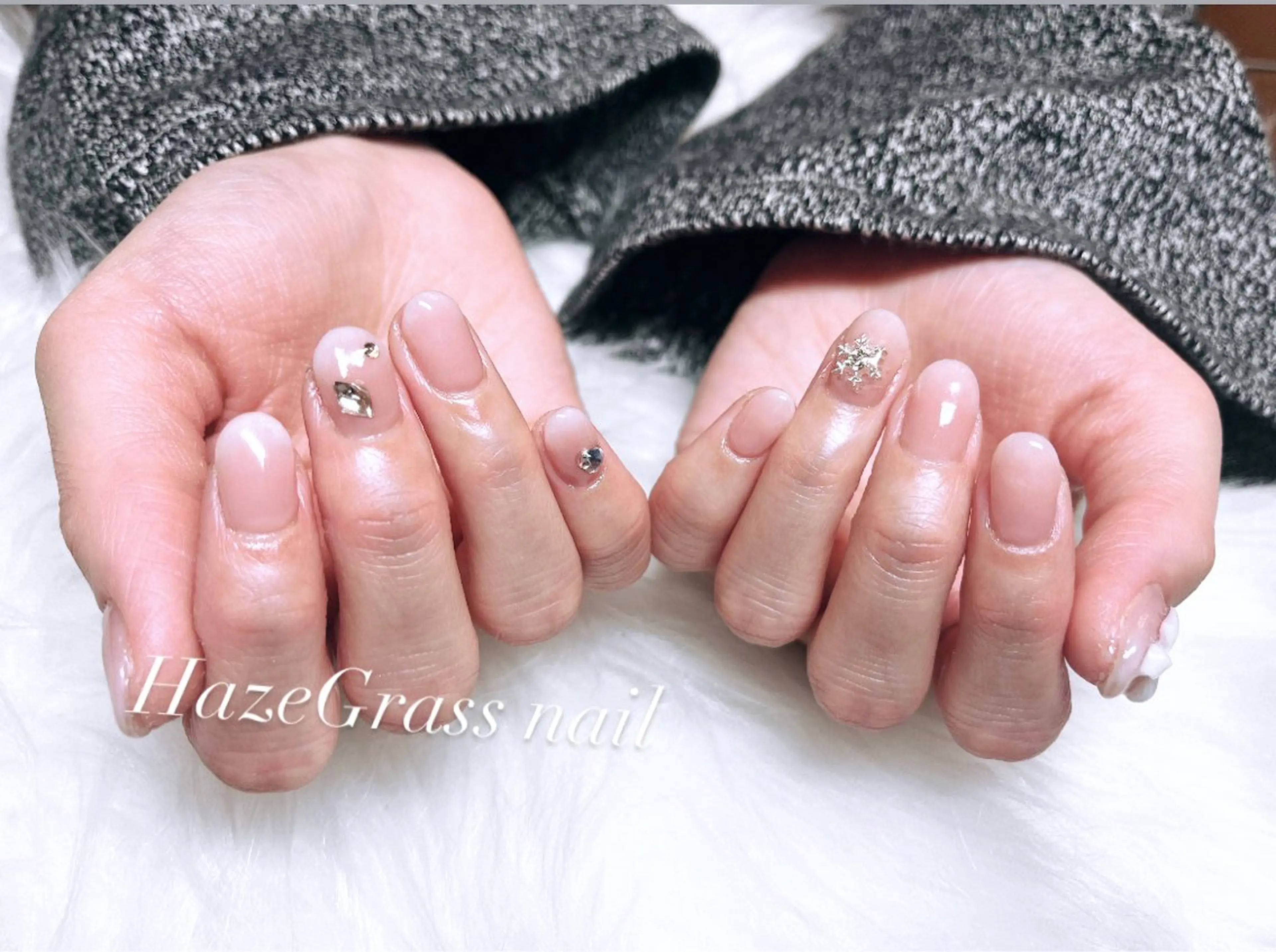 ショート ハンドネイル HazeGrass NAILのネイルデザイン