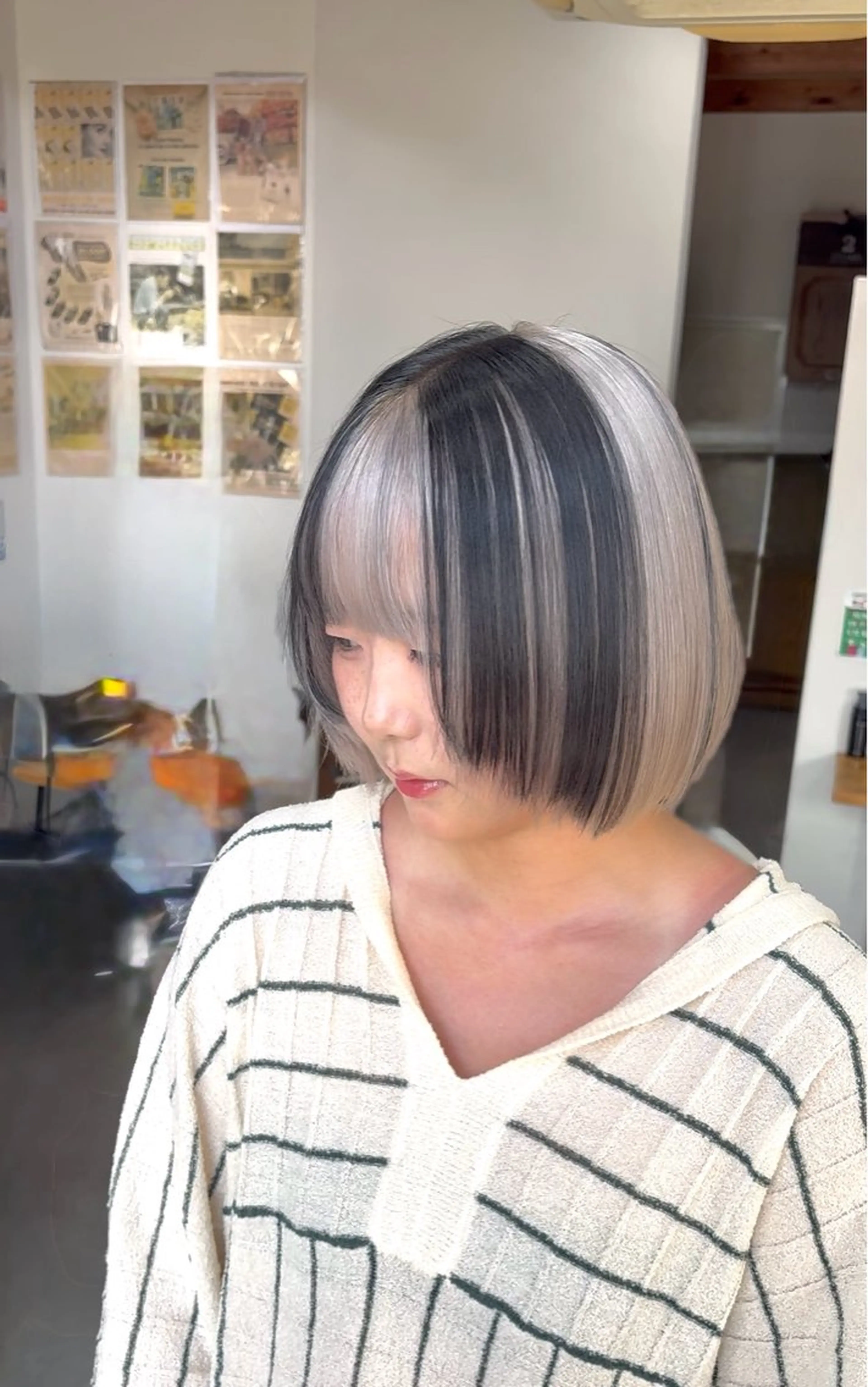 ショート カラー デザインカラー ヘアカラー トリートメント まろやかなベージュ 小池春樹のヘアスタイル