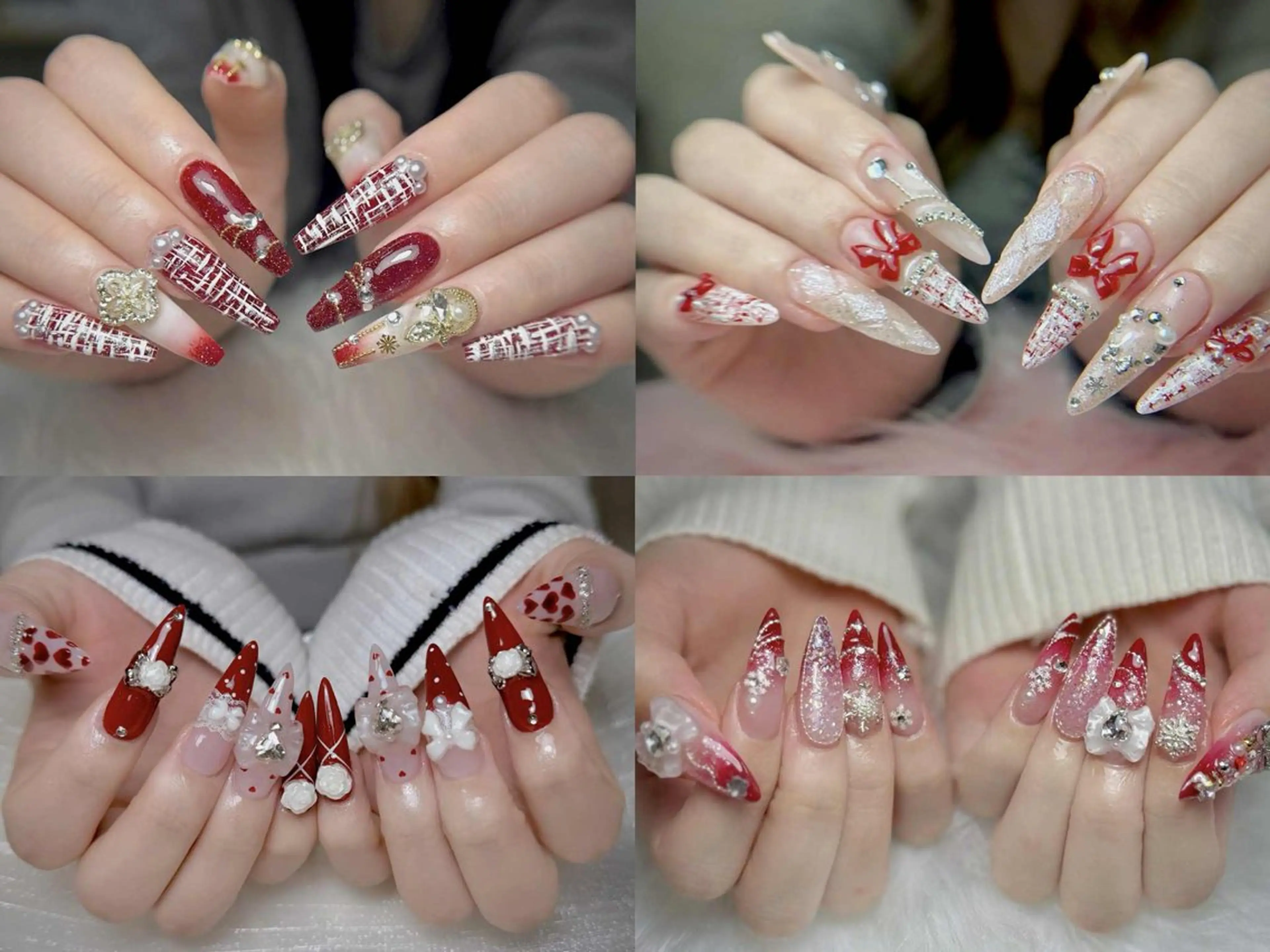 ネイル 冬ネイル クリスマス ハンドネイル Aimee Nail Studioのネイルデザイン