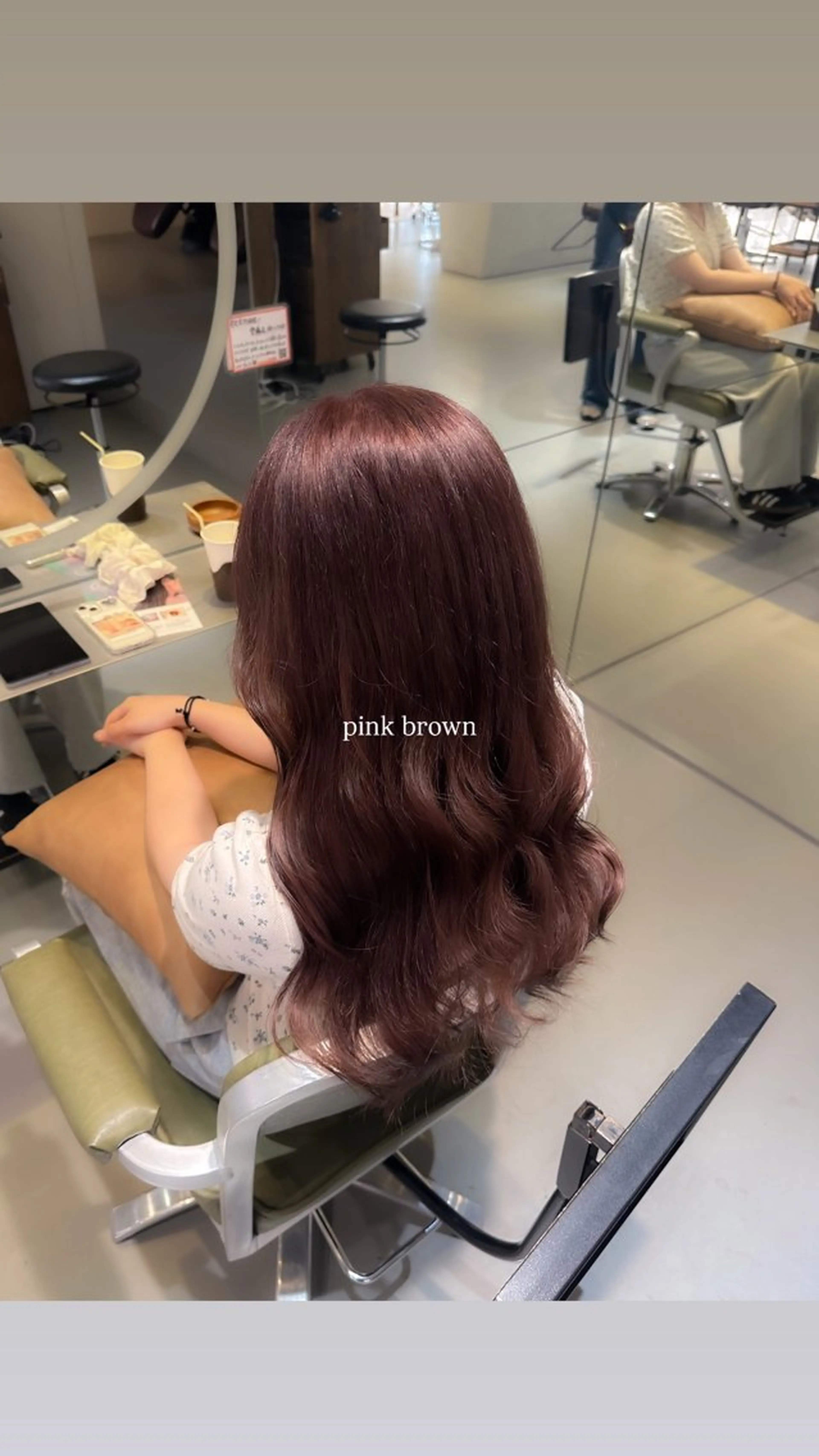 カラー ブリーチ ブラウンカラー ピンクカラー ヘアカラー 透明感カラー/縮毛 みさき🦭のヘアスタイル