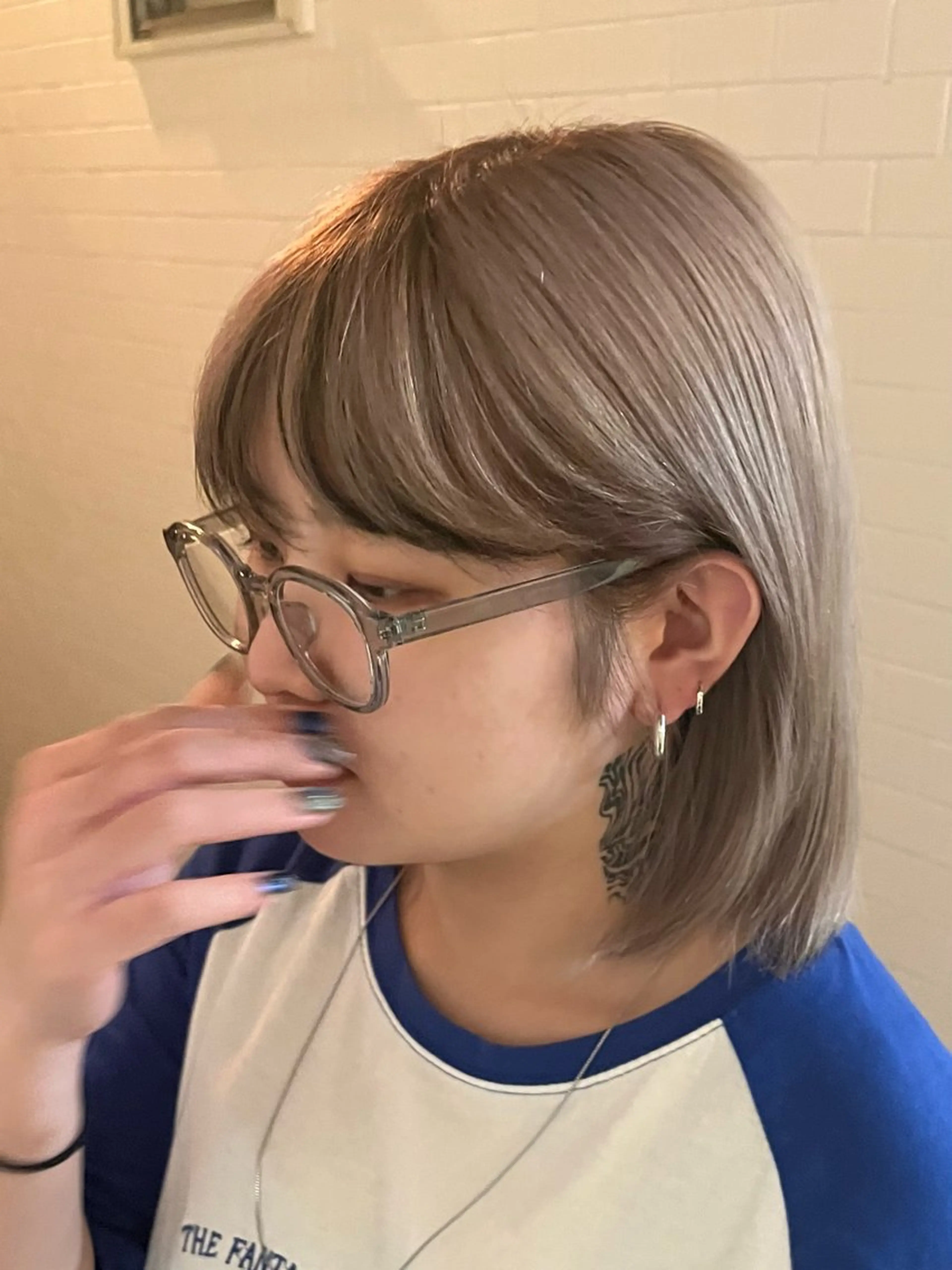 ミディアム カラー ブリーチなし/透明感 /ショート/大世のヘアスタイル