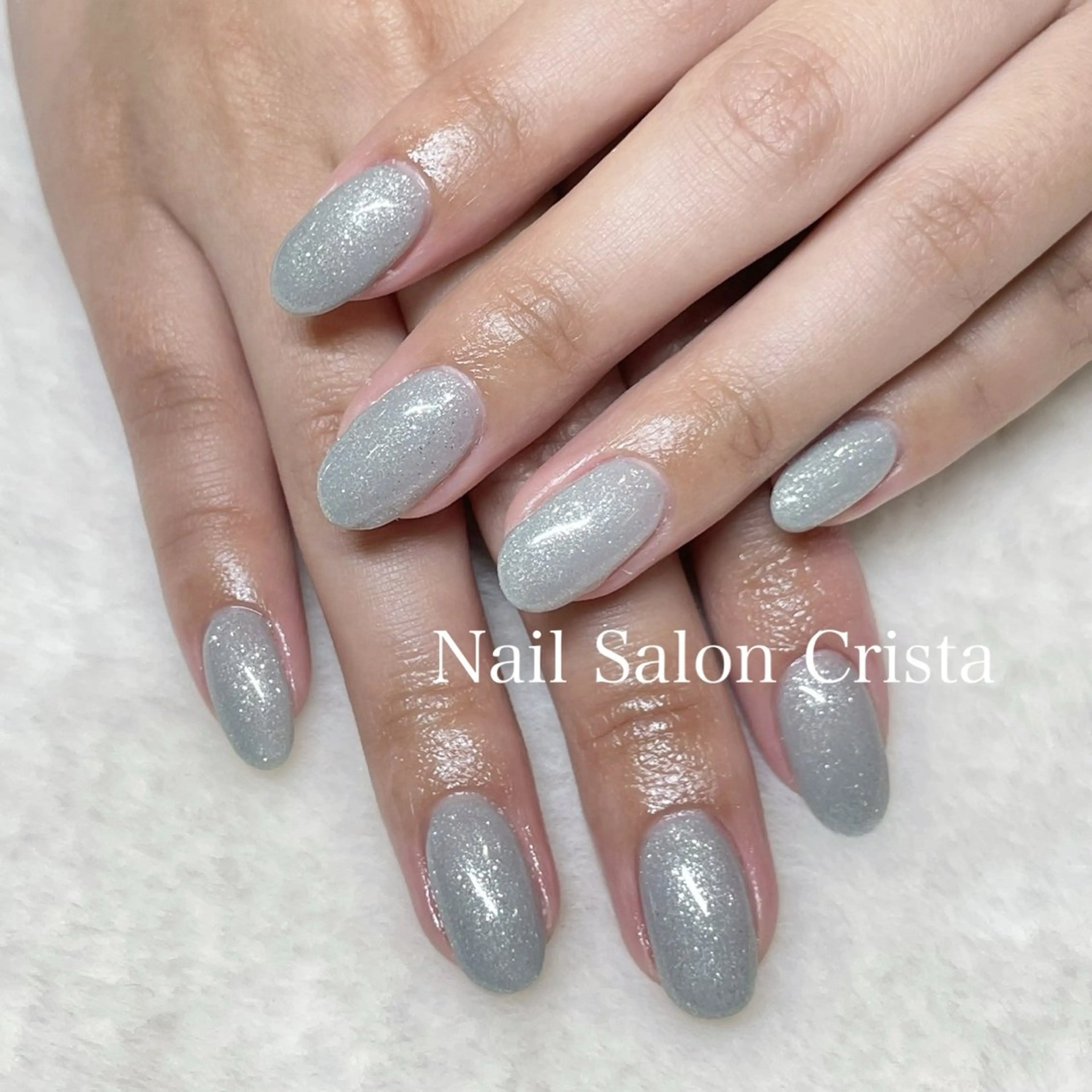 ネイル フットネイル ジェルネイル マグネットネイル オフィスネイル ワンカラーネイル NAILSALON CRISTA所属・🤍CRISTA yui🤍のネイルデザイン