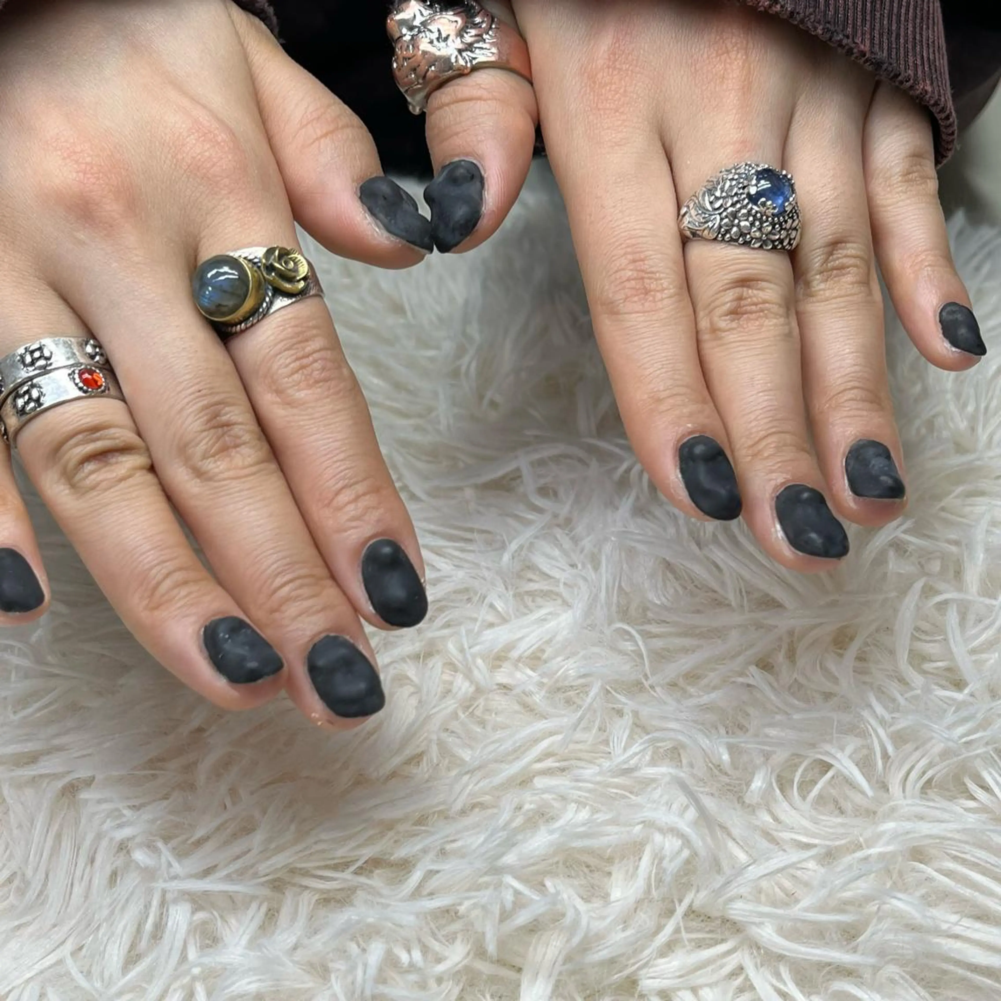 メンズ ネイル メンズ韓国風 アートネイル クリアネイル フレンチネイル ジェルネイル 🐕‍🦺Yappy 💗A-tanのネイルデザイン