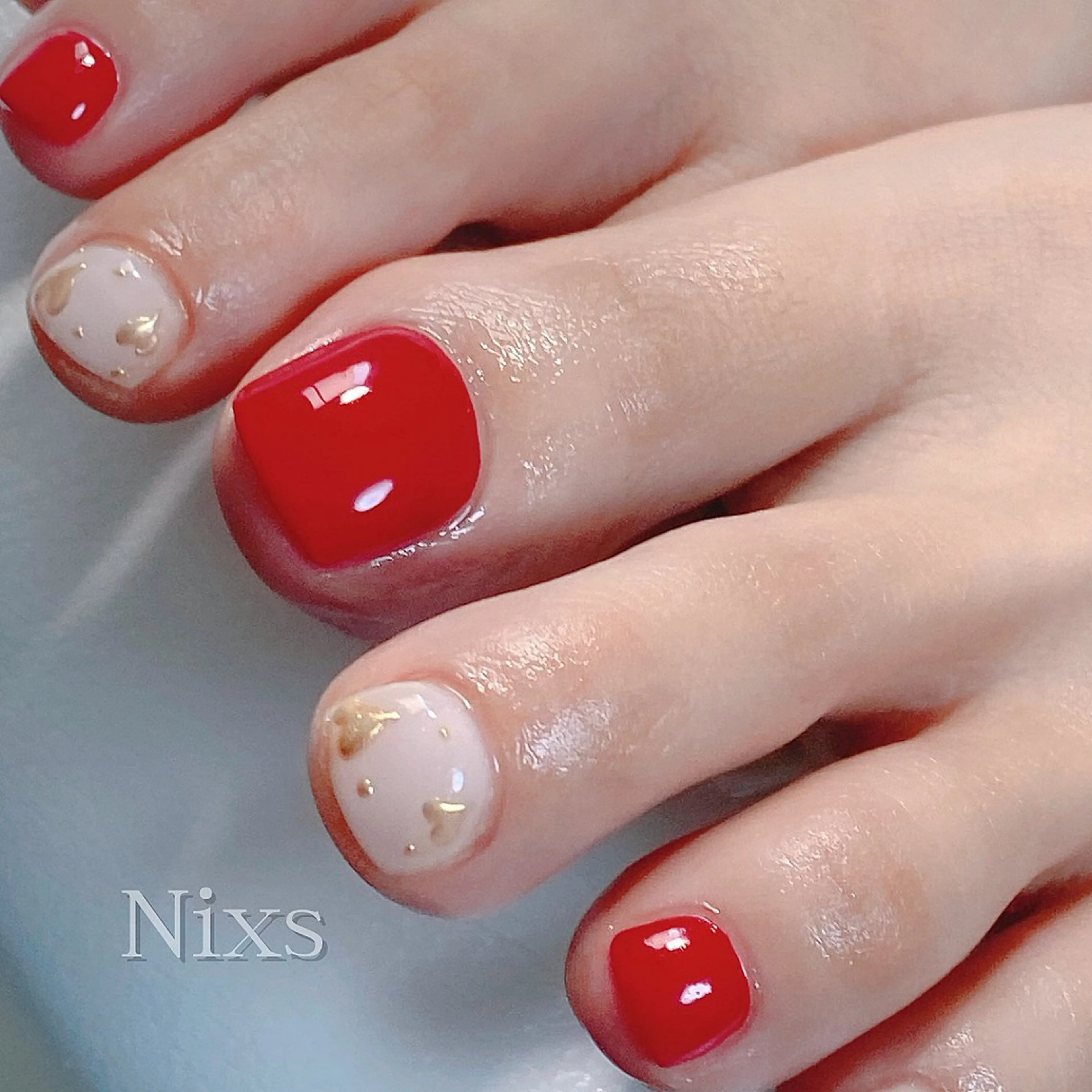 ネイル フットネイル 冬ネイル クリスマス 大人キレイ 𝑁𝑖𝑥𝑖𝑠のネイルデザイン