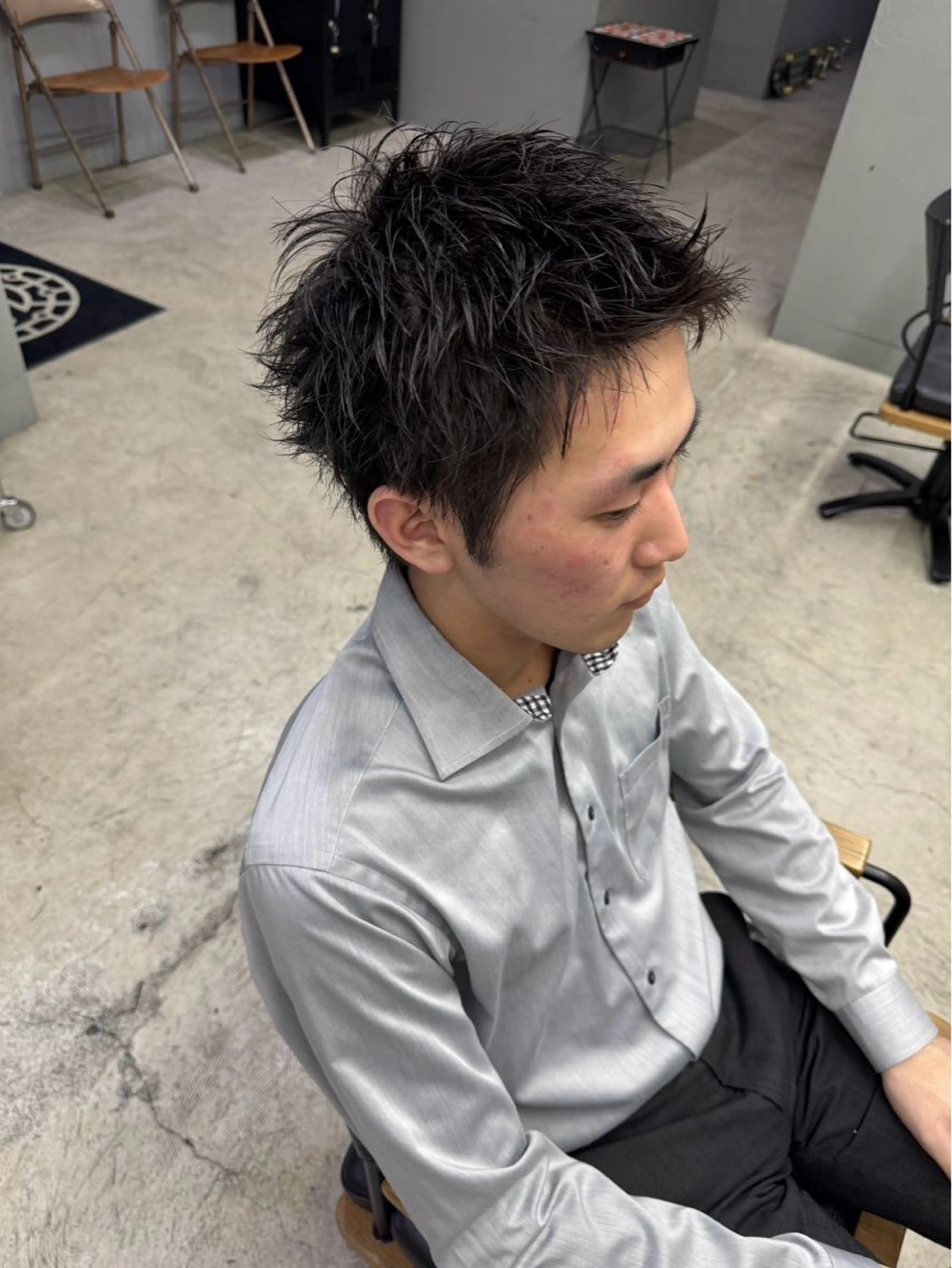 ショート メンズ カット ヘッドスパ メンズ専門サロン wokeのヘアスタイル