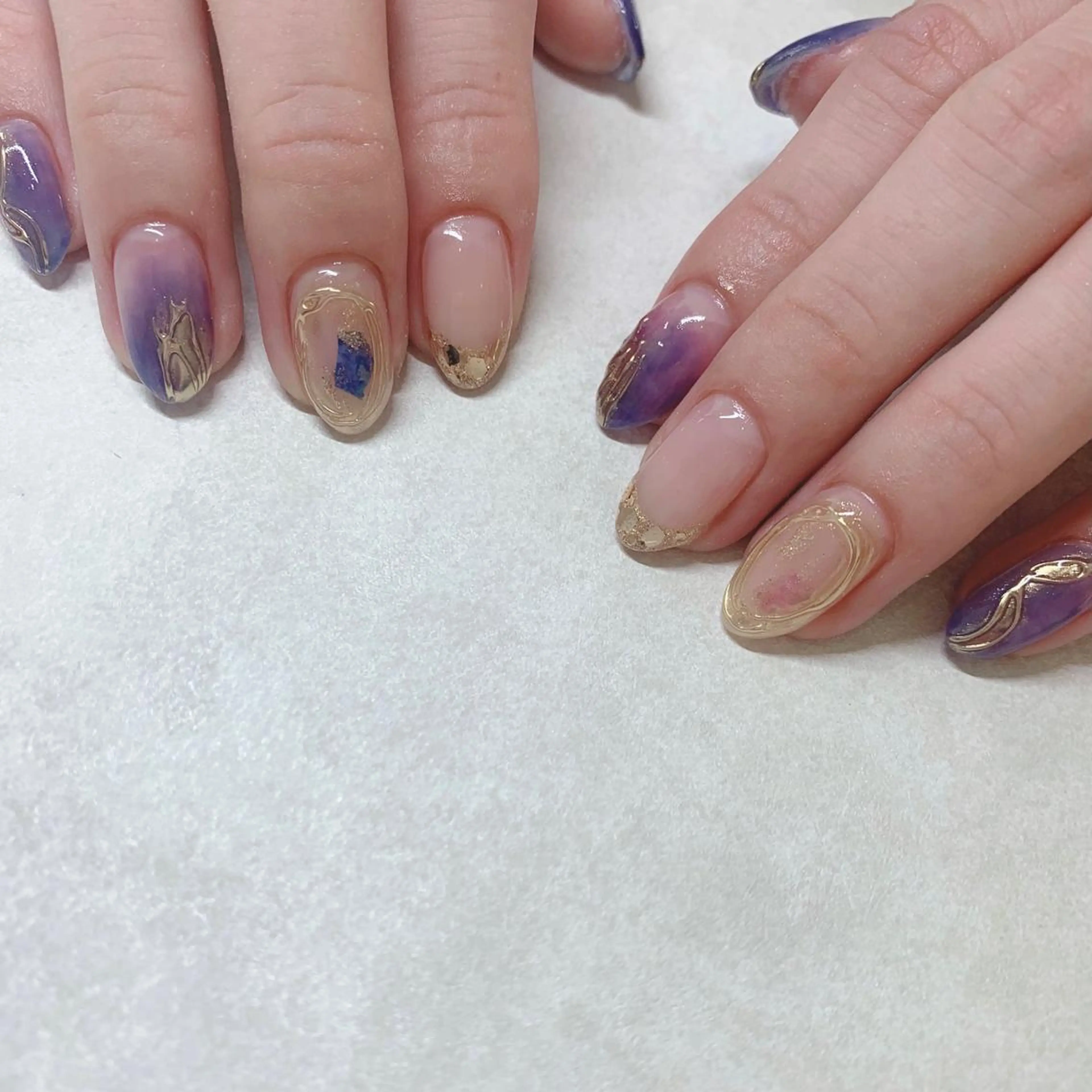 カラー ネイル ハンドネイル Cozy_ ilumのネイルデザイン