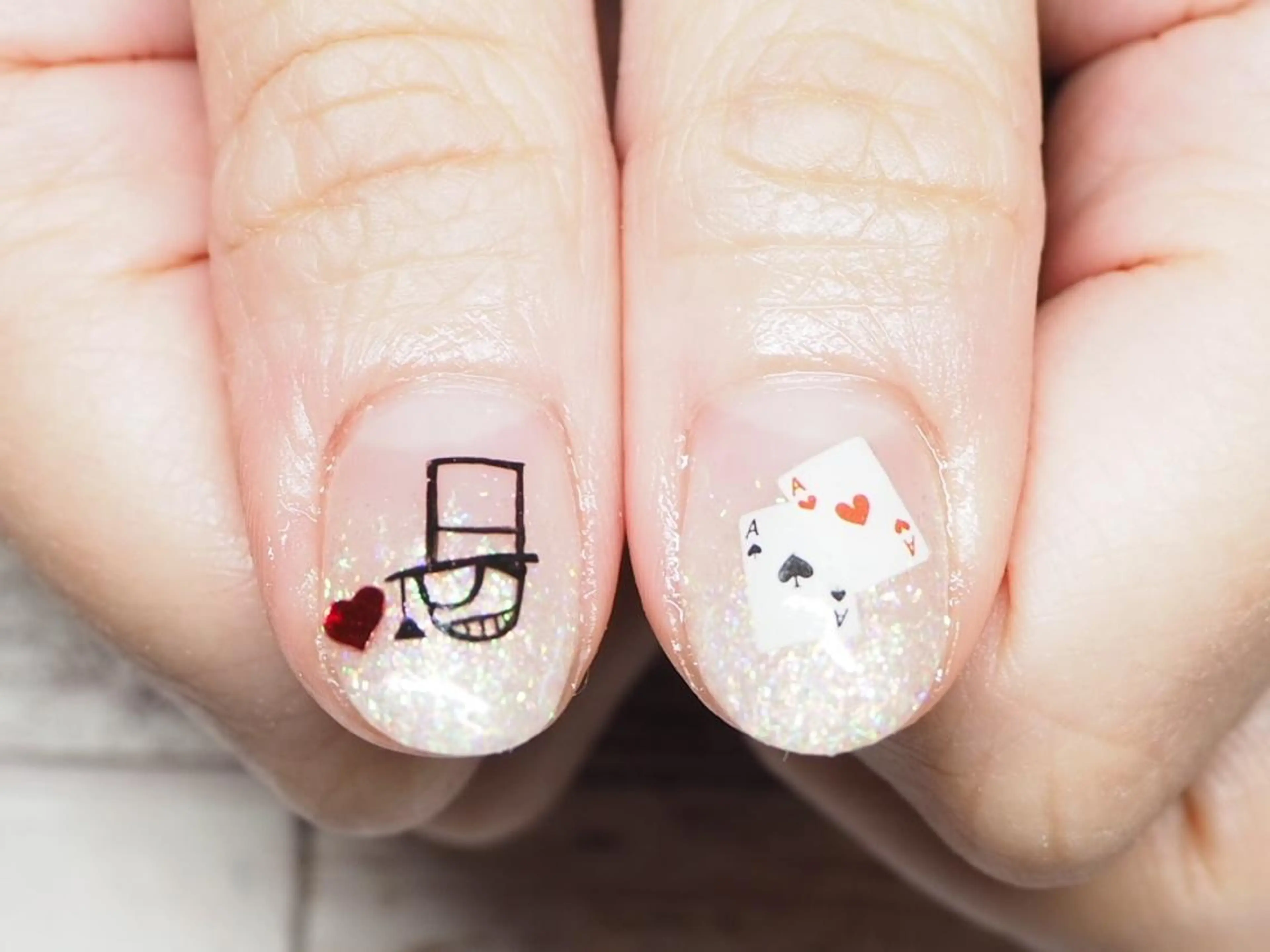 ネイル グラデーション ラメ(グリッター) ラメグラデーション ConneQt所属・ETHOSENSE. kimikaのネイルデザイン