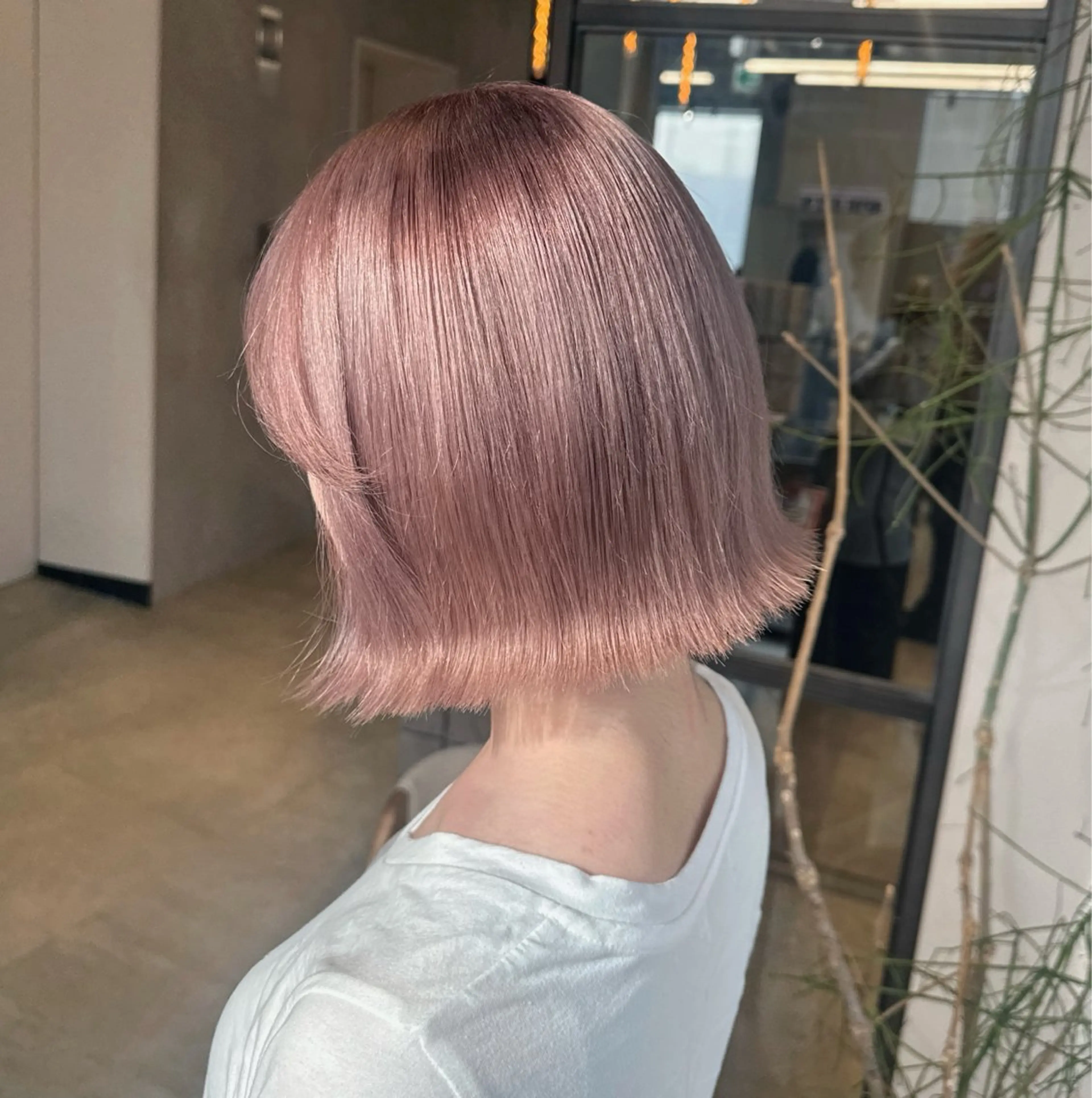 カラー ベージュカラー ブリーチ ピンクカラー ピンクベージュ カット ヘアカラー トリートメント 透明感カラー✨艶髪 制作🌱山根あゆみのヘアスタイル