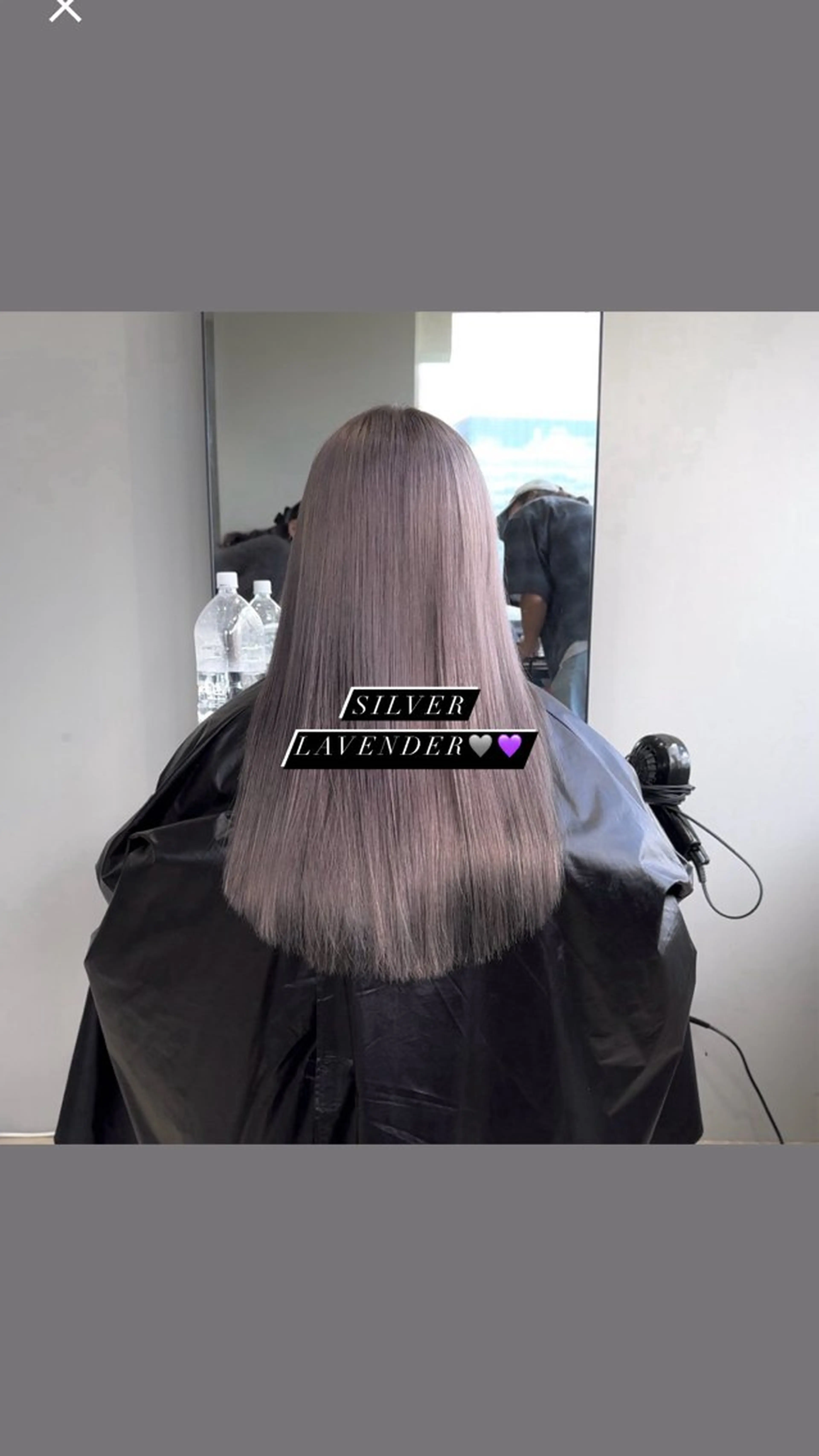 カラー ラベンダーカラー シルバー ニトウ レイナ🌺🌴🐠のヘアスタイル