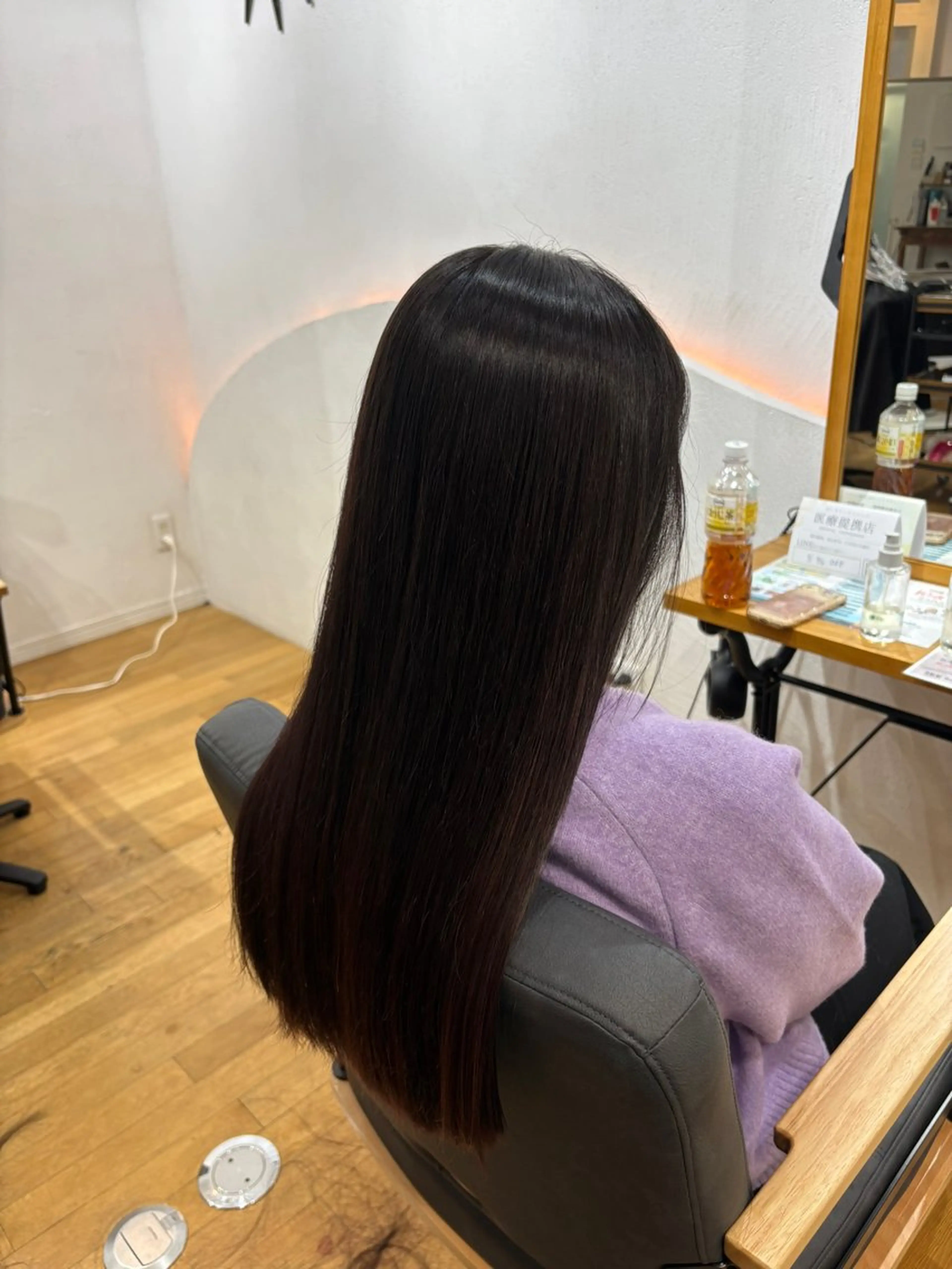 ロング カット 縮毛矯正 トリートメント 西元 群/艶髪/髪質改善のヘアスタイル